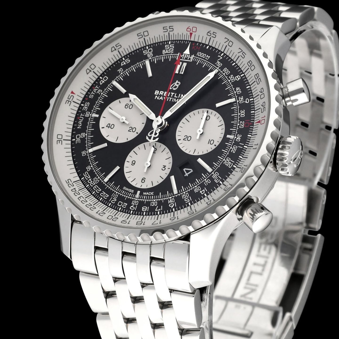 Breitling Navitimer 01 AB0127 (2022) - Black dial 46 mm Steel case (7/8)