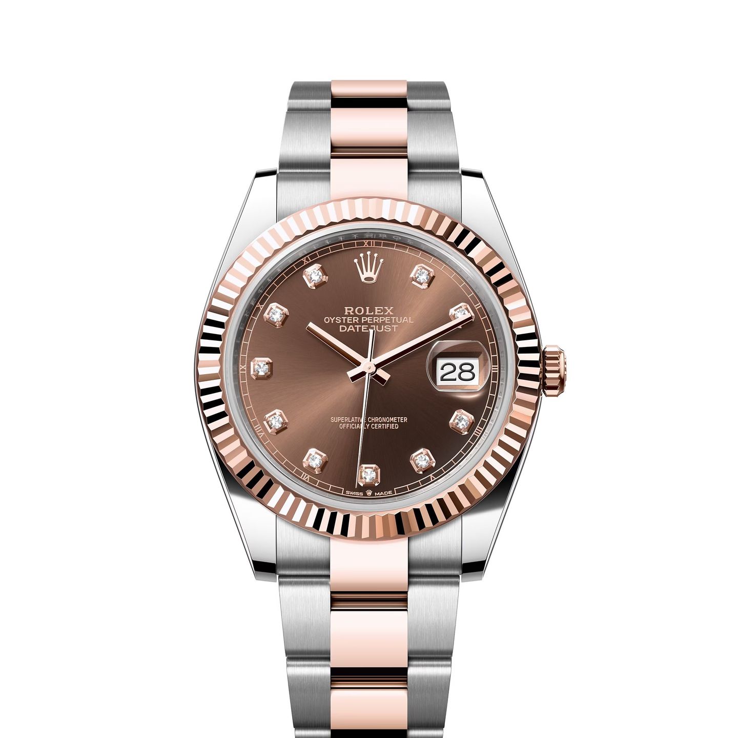 Rolex Datejust 41 126331 (Onbekend (willekeurig serienummer)) - Bruin wijzerplaat 41mm Staal (1/8)