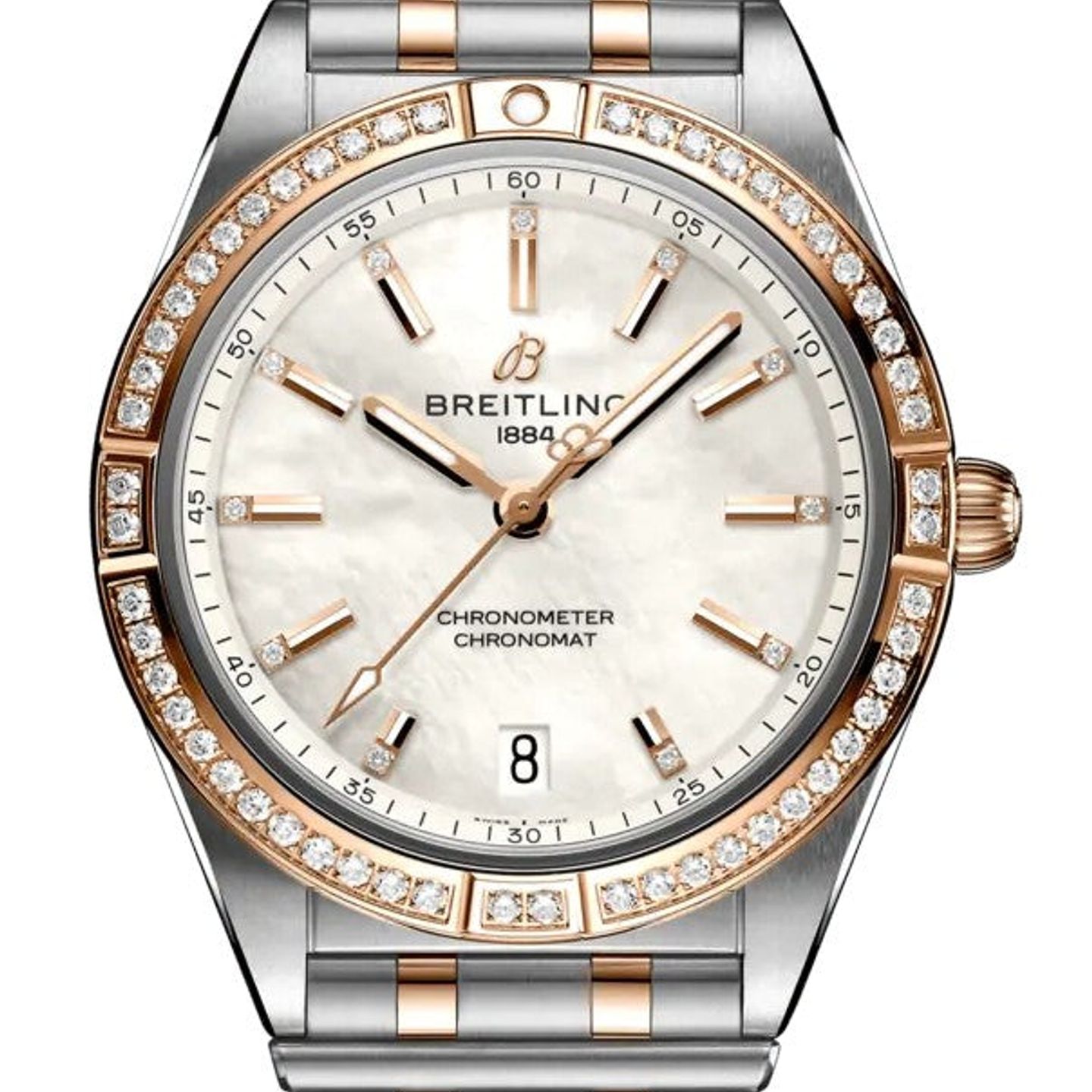 Breitling Chronomat 36 U10380591A2U1 (2025) - Wit wijzerplaat 36mm Staal (1/1)