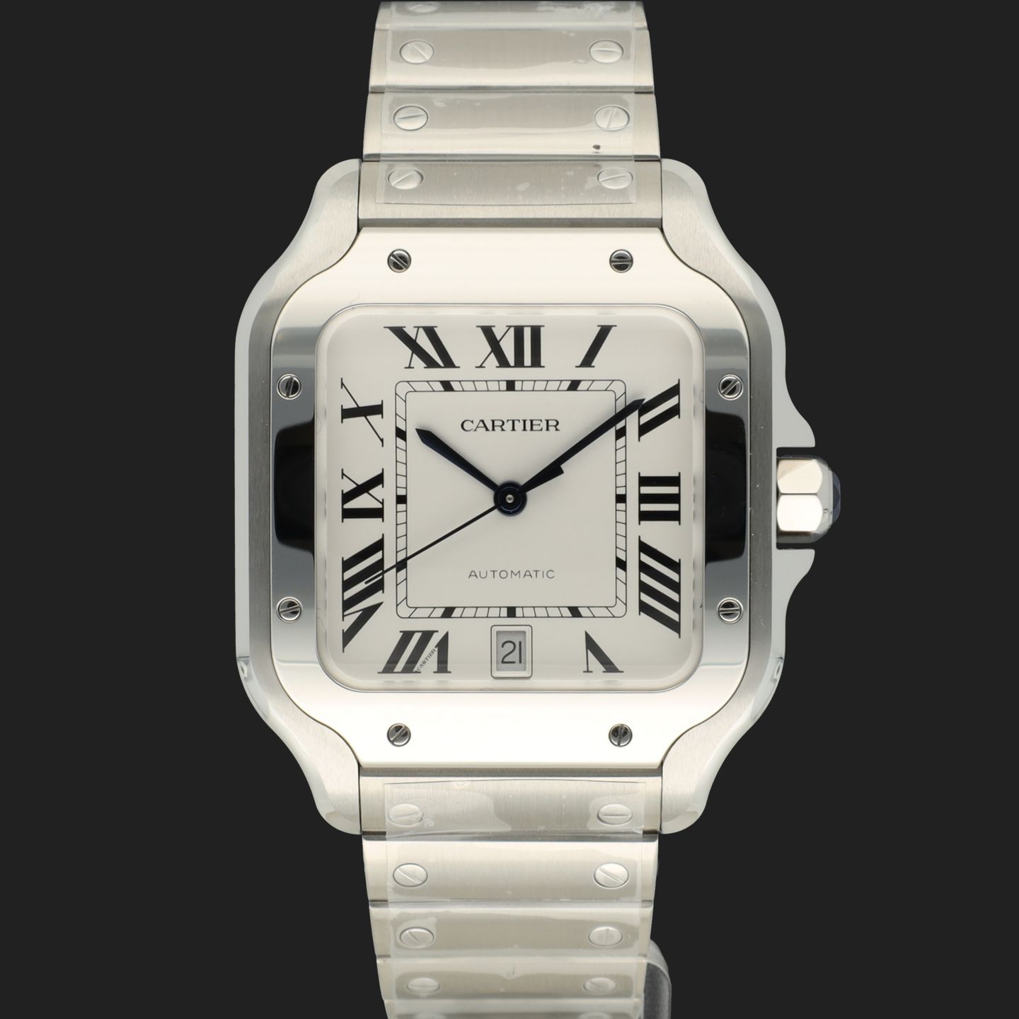 Cartier Santos WSSA0018 (2024) - Silver dial 40 mm Steel case (2/8)