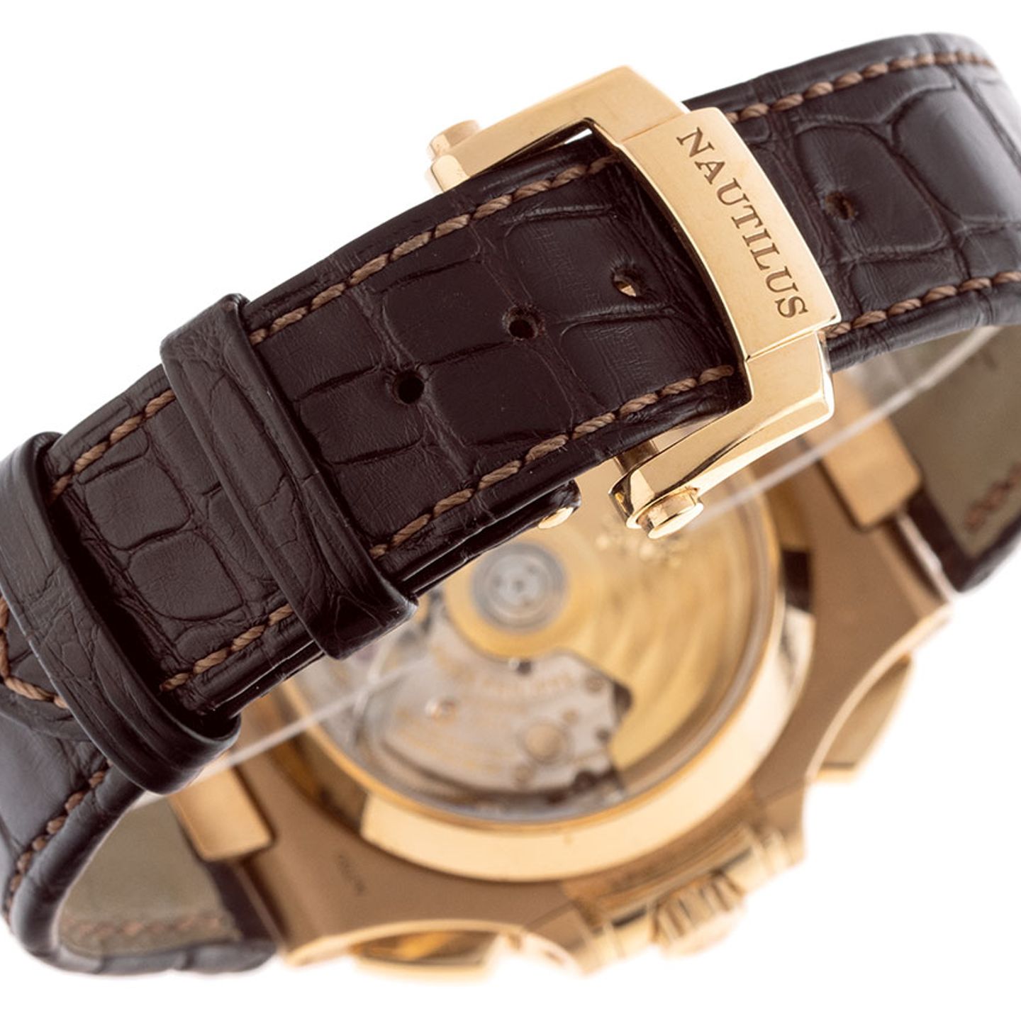 Patek Philippe Nautilus 5980R-001 (2019) - Bruin wijzerplaat 41mm Roségoud (7/7)