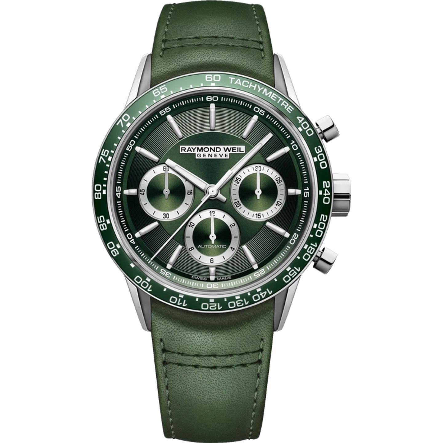 Raymond Weil Freelancer 7741-SC7-52021 (2026) - Groen wijzerplaat 44mm Staal (1/1)