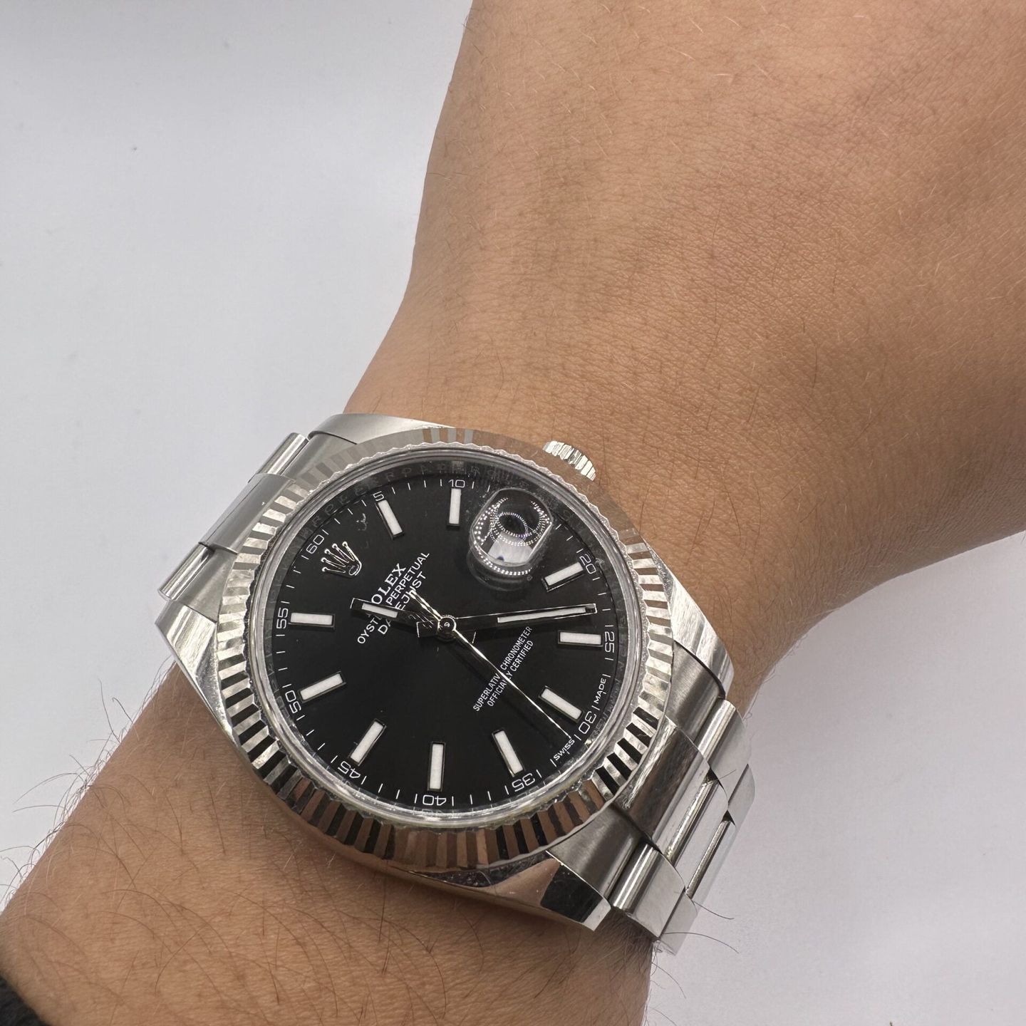 Rolex Datejust 41 126334 (2018) - Zwart wijzerplaat 41mm Staal (3/6)