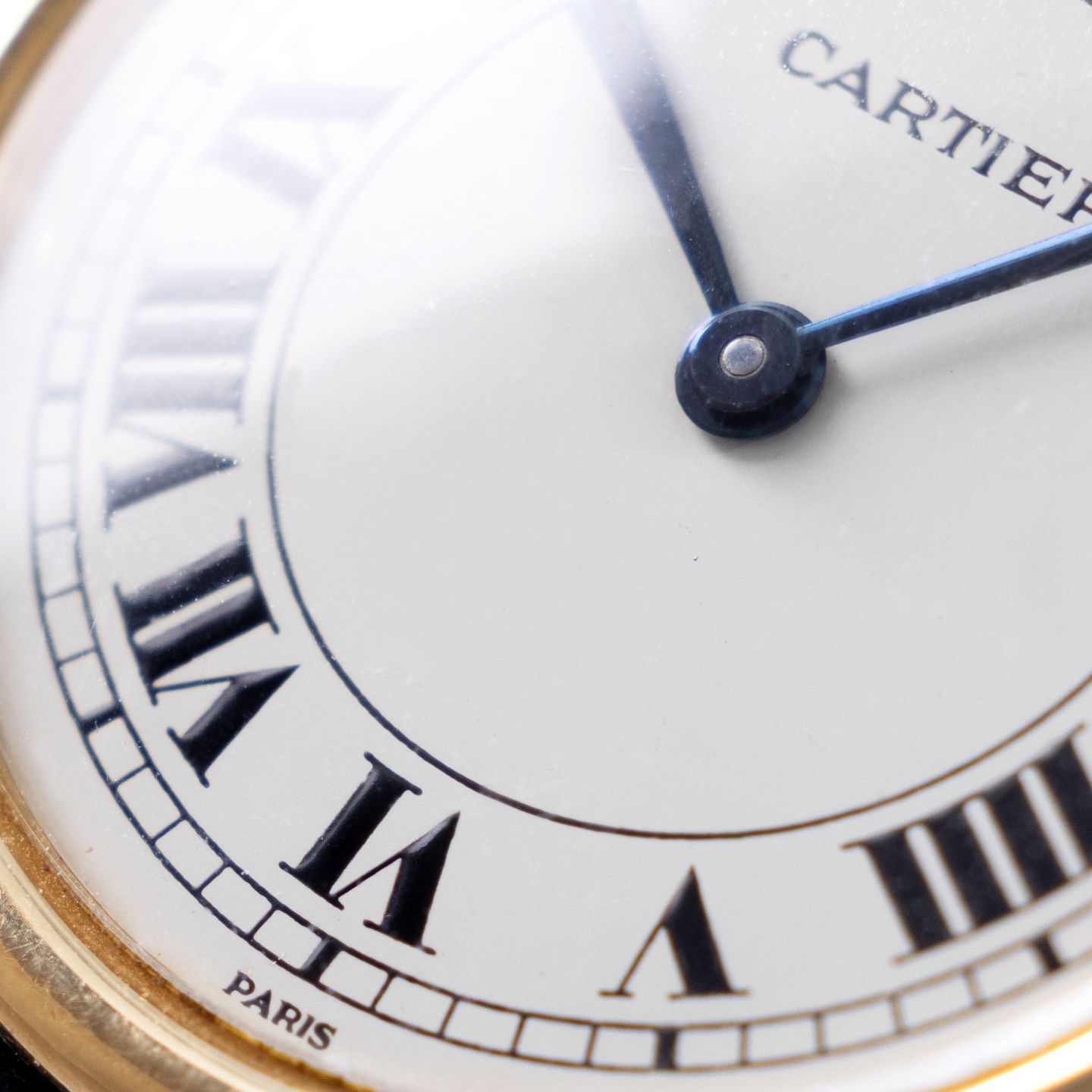Cartier Vendome 17003 (Onbekend (willekeurig serienummer)) - Wit wijzerplaat 33mm Geelgoud (2/8)