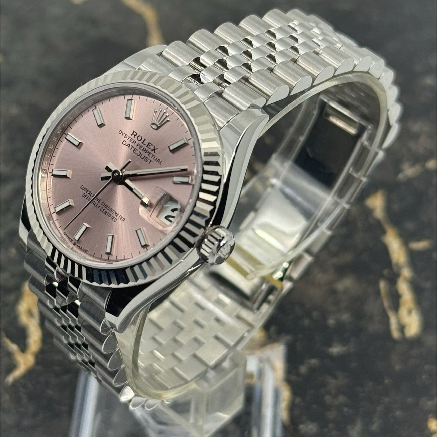 Rolex Datejust 31 278274 (2025) - Roze wijzerplaat 31mm Staal (4/8)