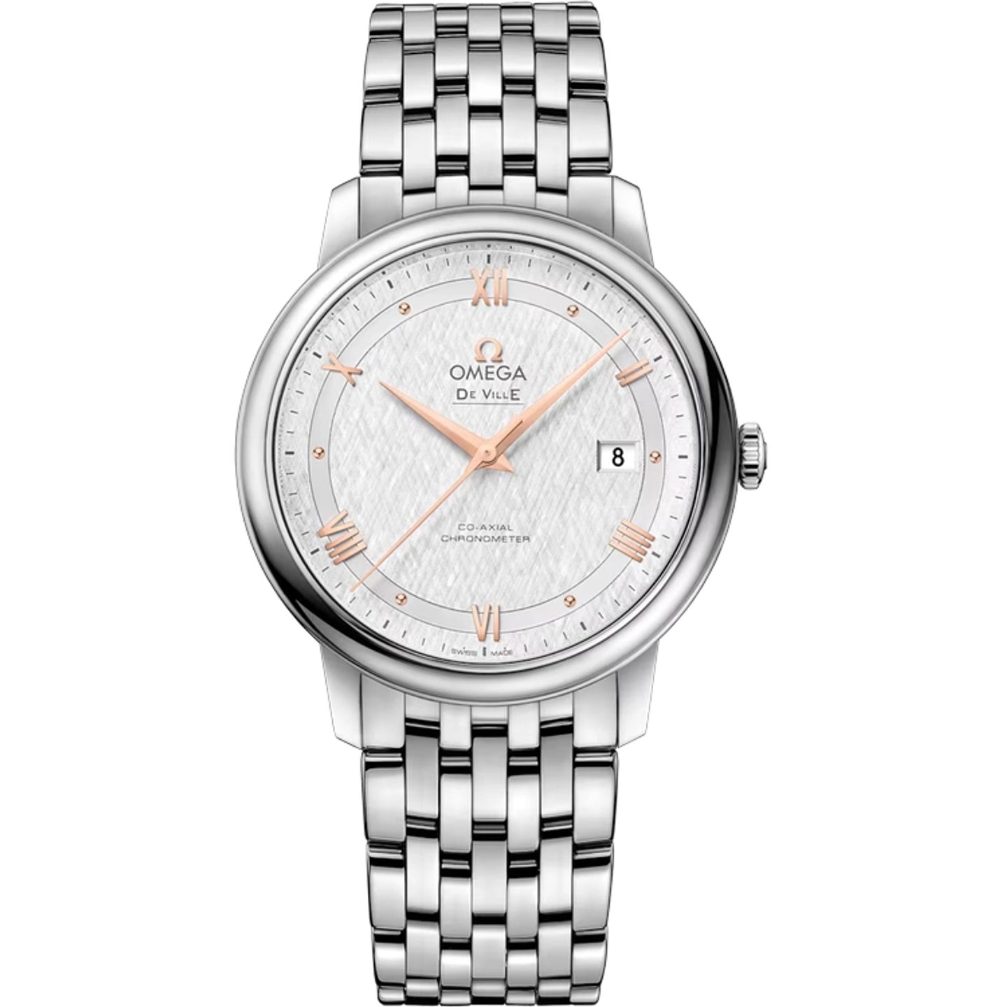 Omega De Ville Prestige 424.10.40.20.02.004 (2025) - Zilver wijzerplaat 40mm Staal (1/1)
