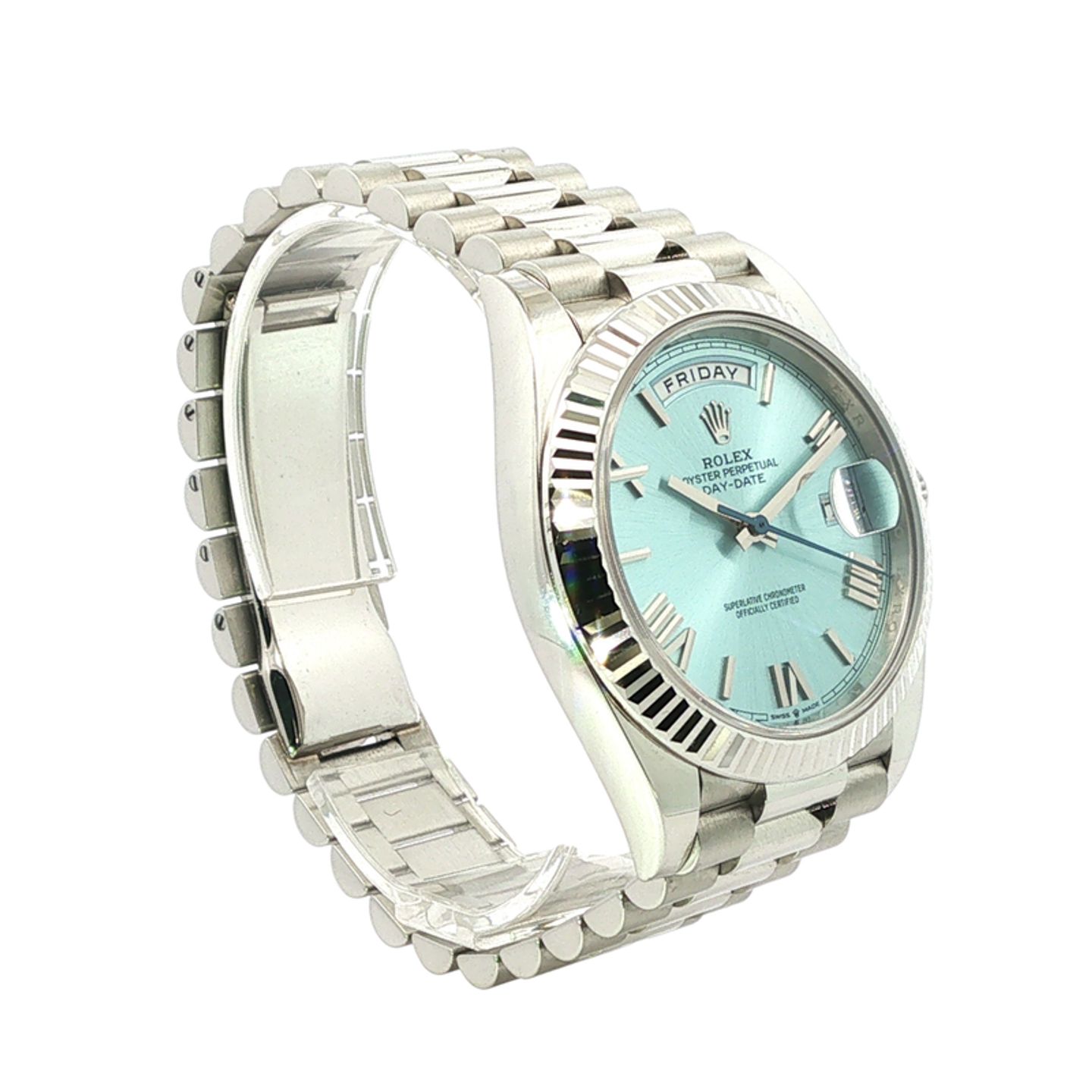 Rolex Day-Date 40 228236 (2025) - Blauw wijzerplaat 40mm Platina (2/6)