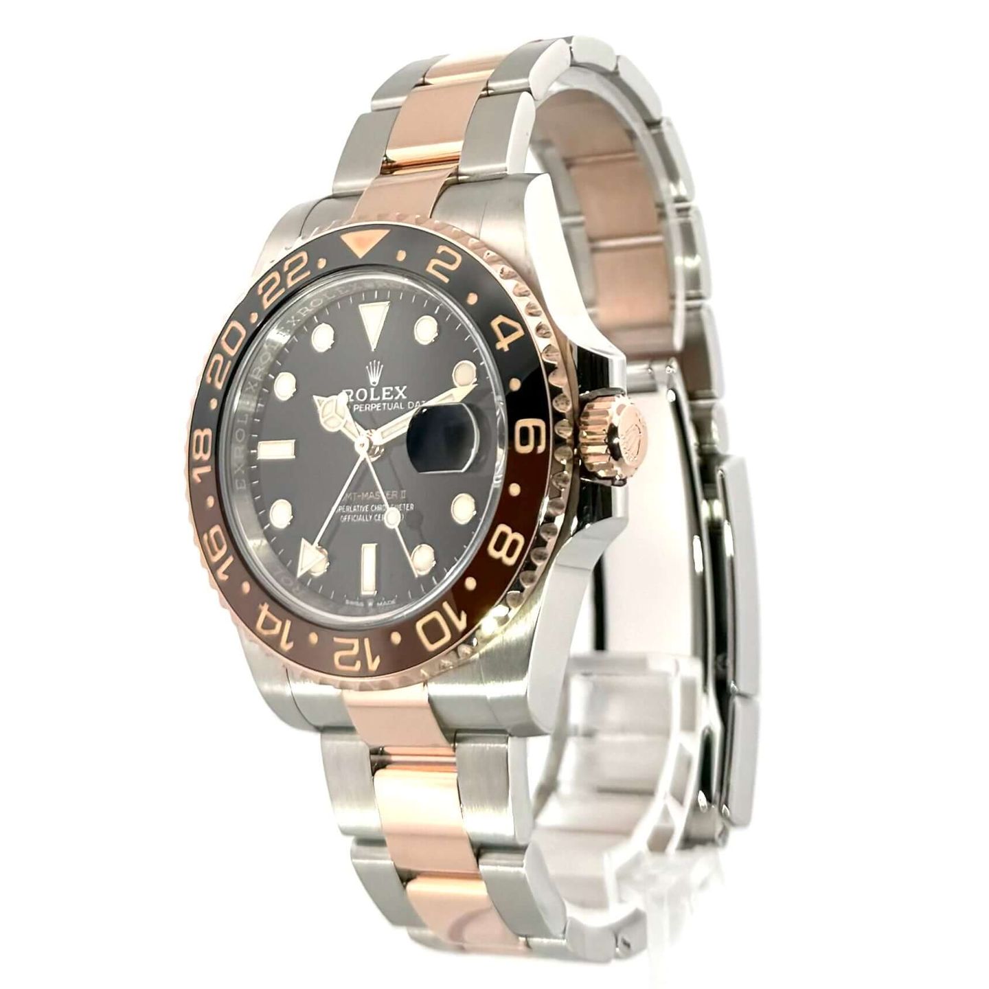 Rolex GMT-Master II 126711CHNR (2021) - Black dial 40 mm Gold/Steel case (3/8)