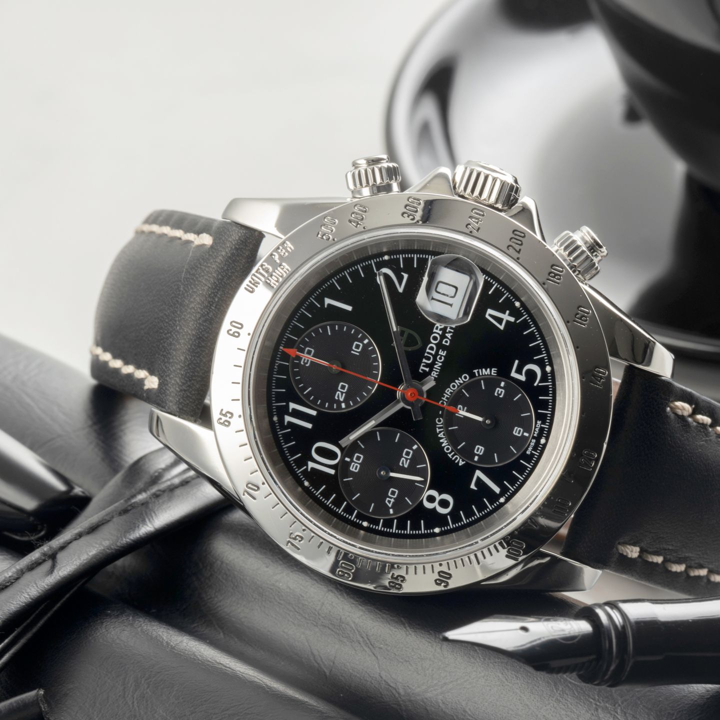 Tudor Prince Date 79280P (2007) - Black dial 39 mm Steel case (2/8)