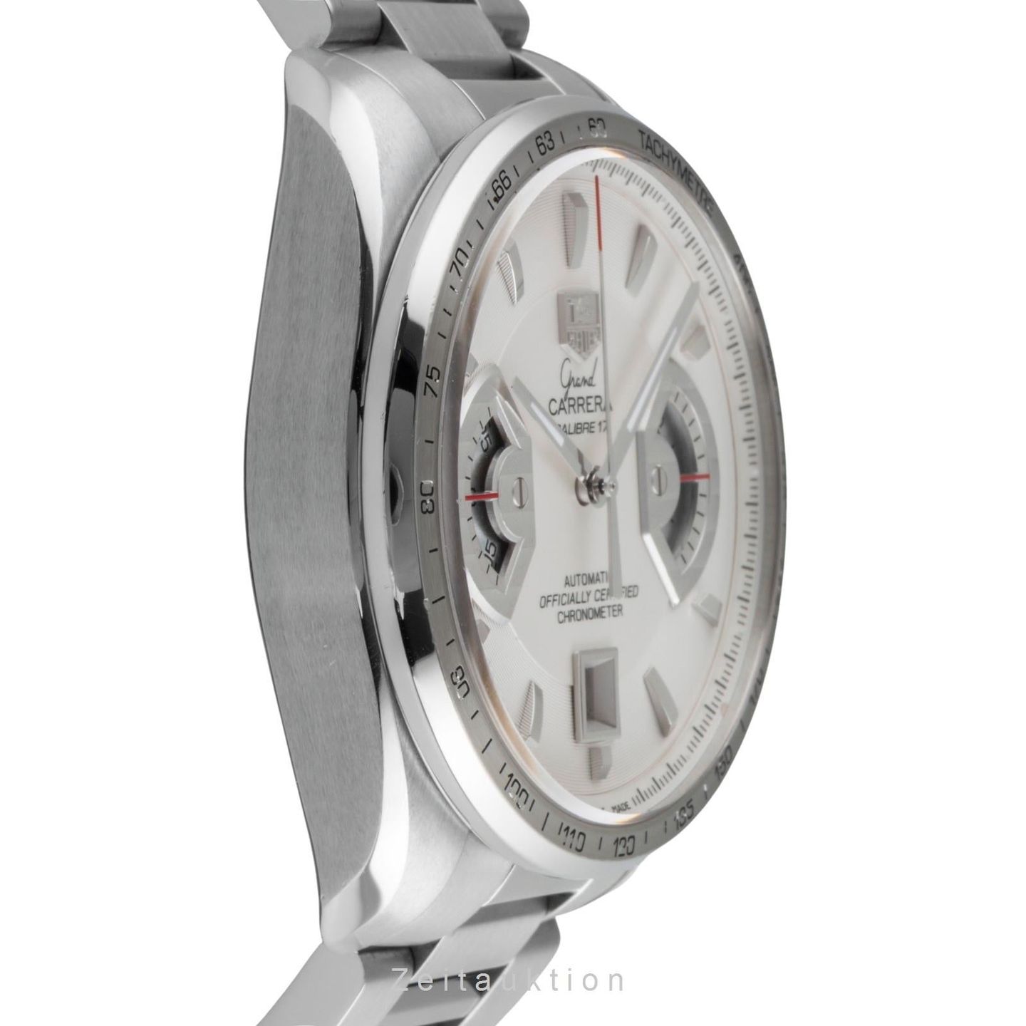 TAG Heuer Grand Carrera CAV511B (Unknown (random serial)) - Silver dial 43 mm Steel case (6/8)