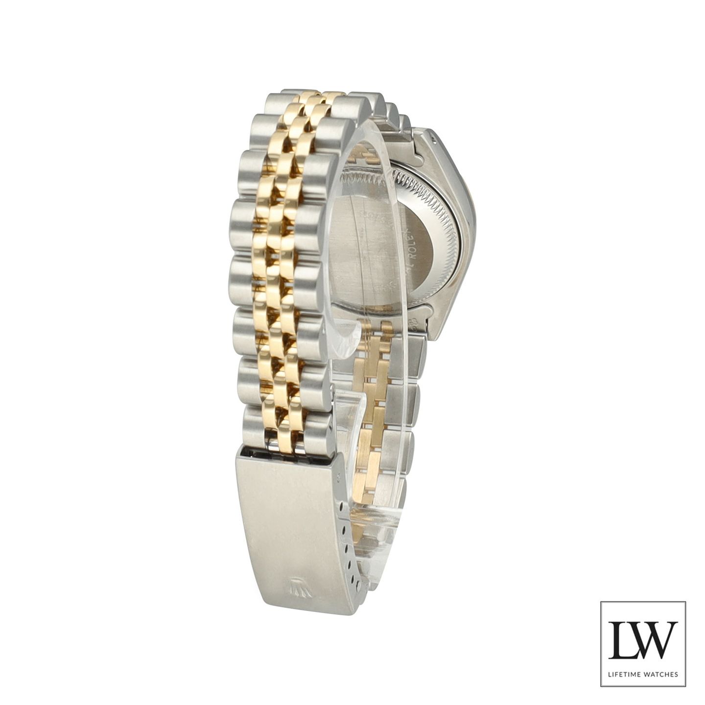 Rolex Lady-Datejust 69173 (1990) - Black dial 26 mm Gold/Steel case (6/8)