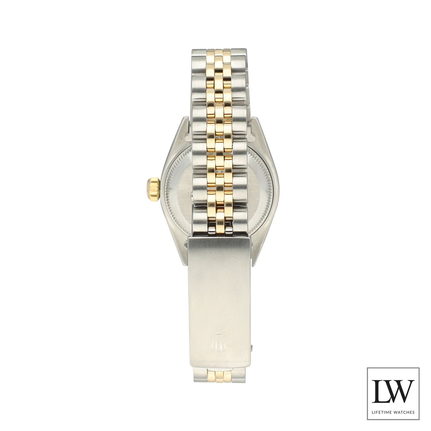Rolex Lady-Datejust 69173 (1990) - Black dial 26 mm Gold/Steel case (7/8)