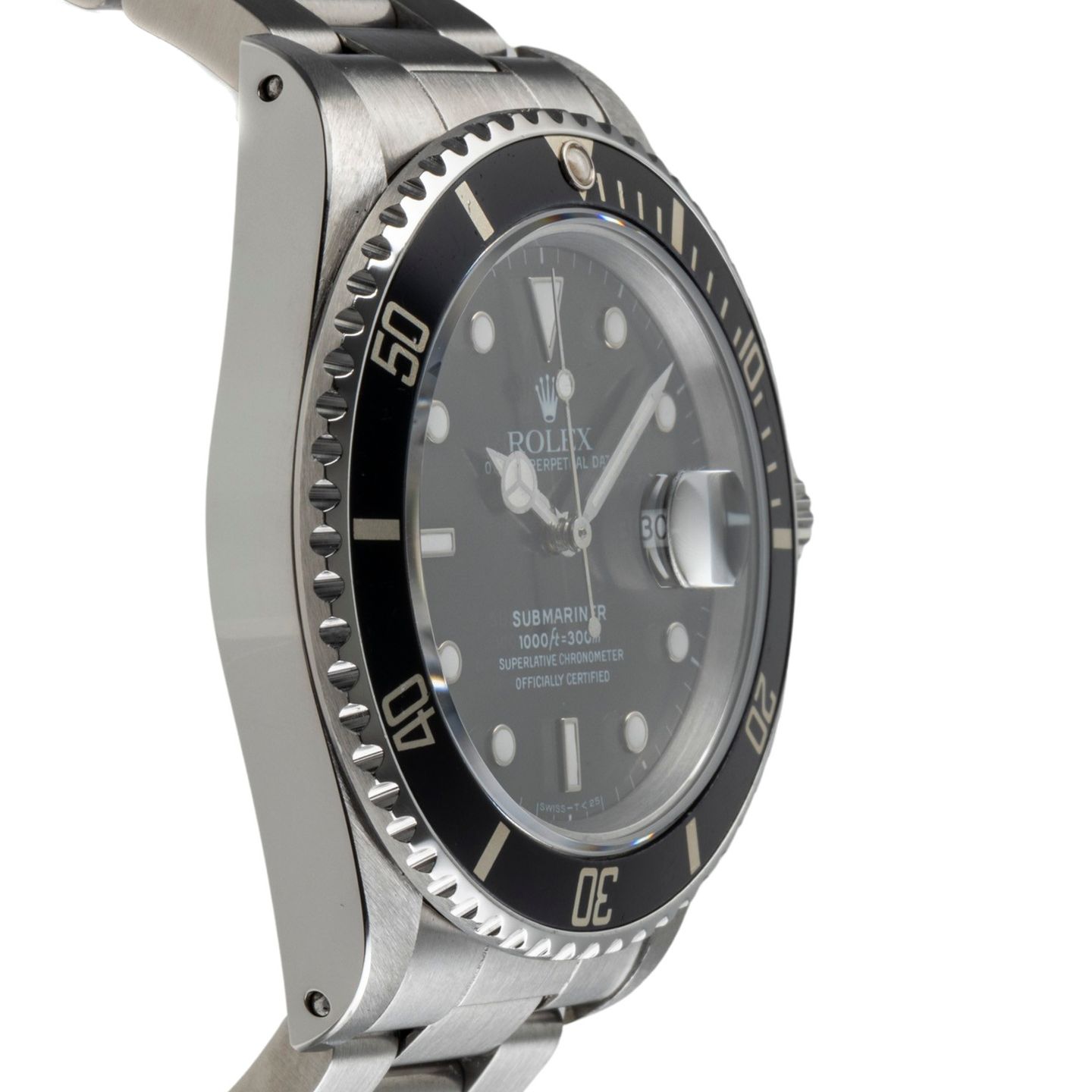 Rolex Submariner Date 168000 (1987) - Black dial 40 mm Steel case (7/8)