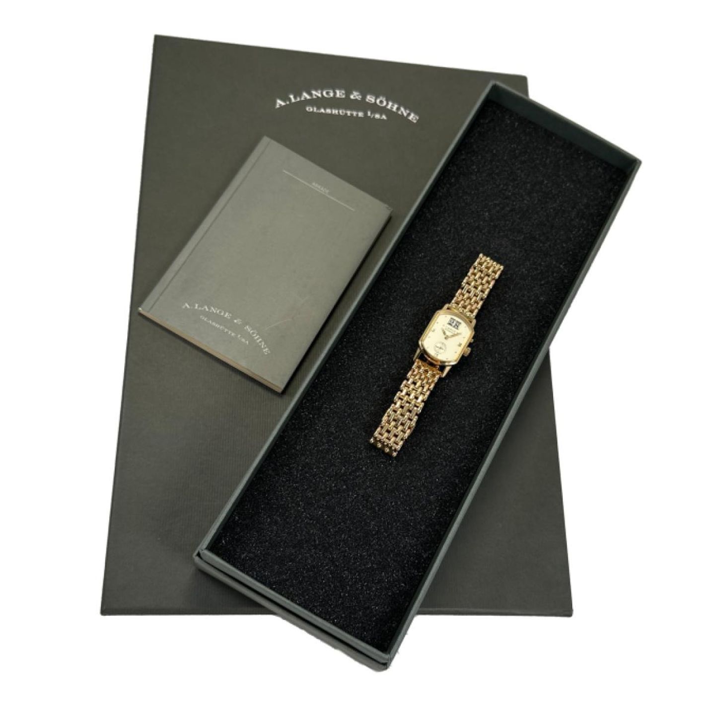 A. Lange & Söhne Unknown 103.021 (1997) - Silver dial 29 mm Yellow Gold case (5/5)