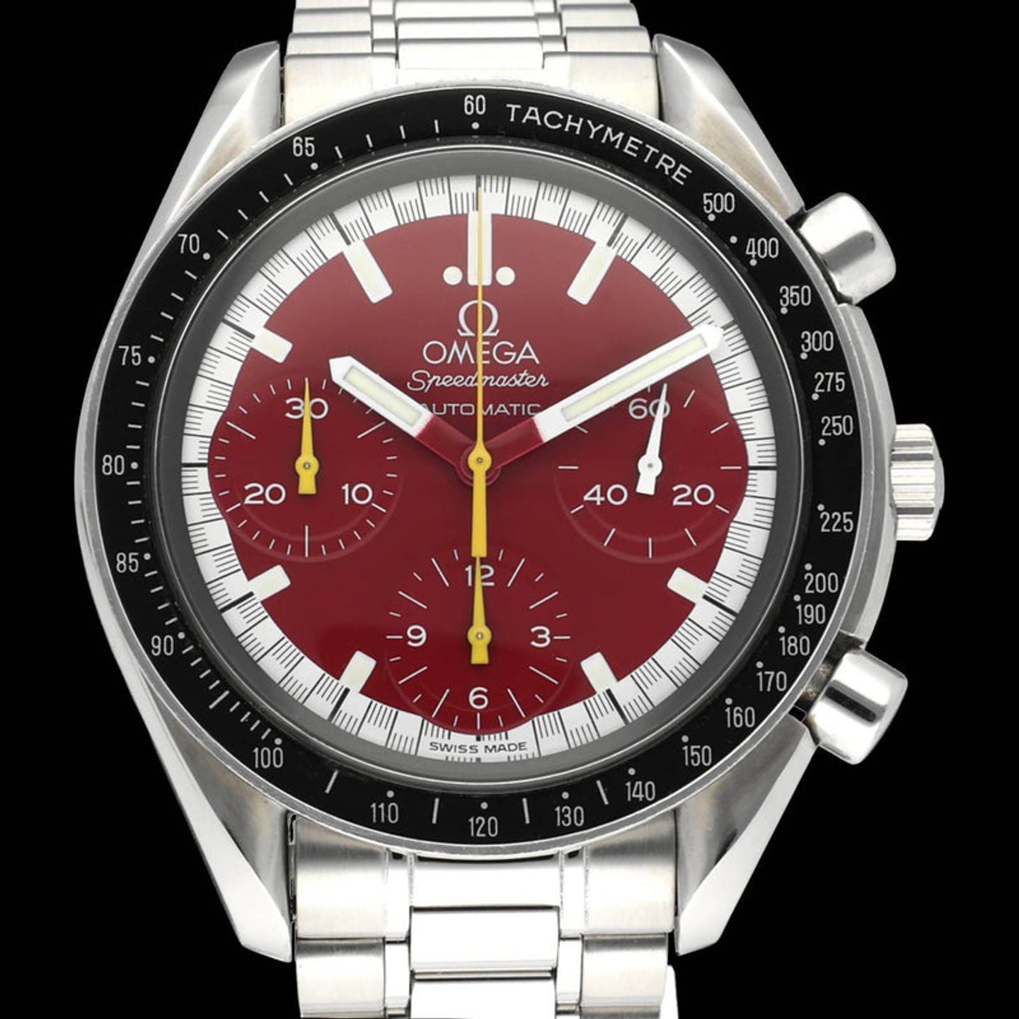 Omega Speedmaster Reduced 3510.61.00 (1999) - Red dial 39 mm Steel case (1/7)