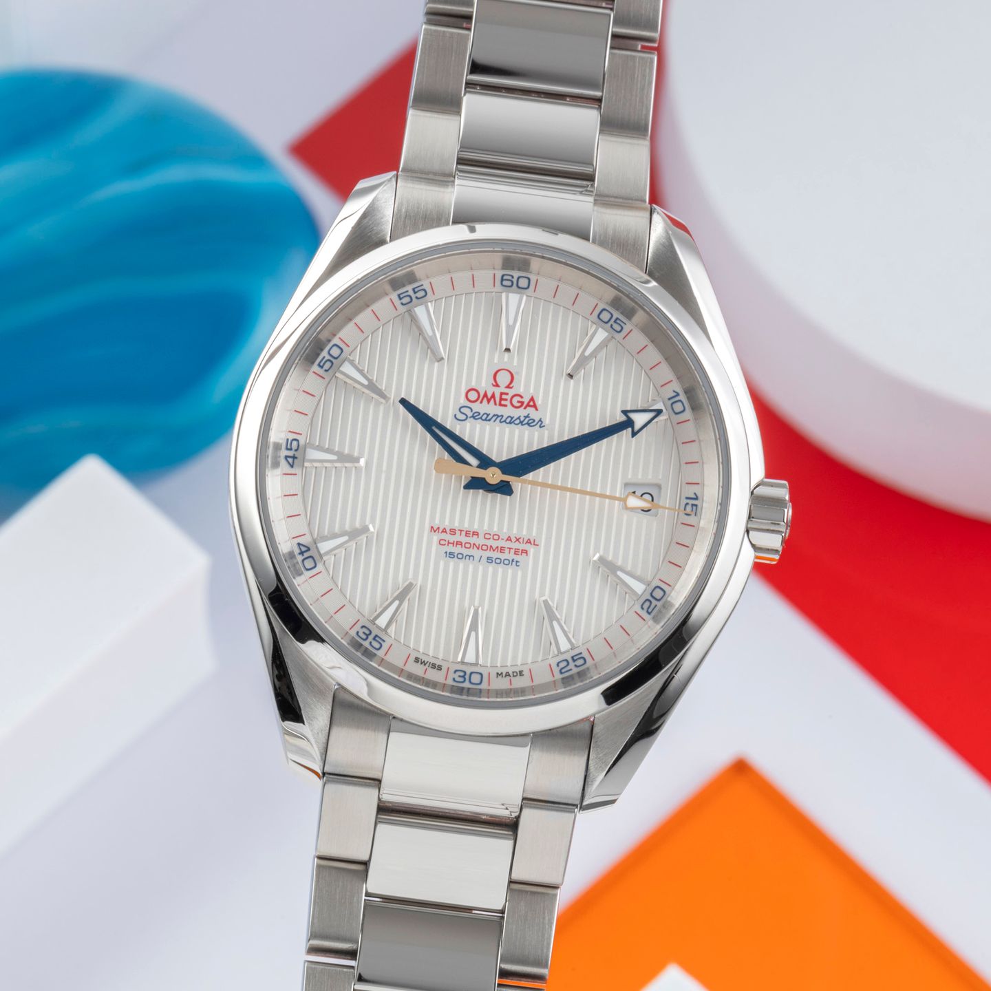 Omega Seamaster Aqua Terra 231.10.42.21.02.004 (2018) - Silver dial 42 mm Steel case (3/8)