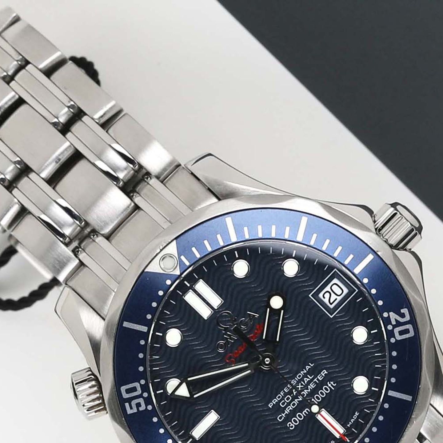 Omega Seamaster Diver 300 M 2222.80.00 (2010) - Blauw wijzerplaat 36mm Staal (3/8)