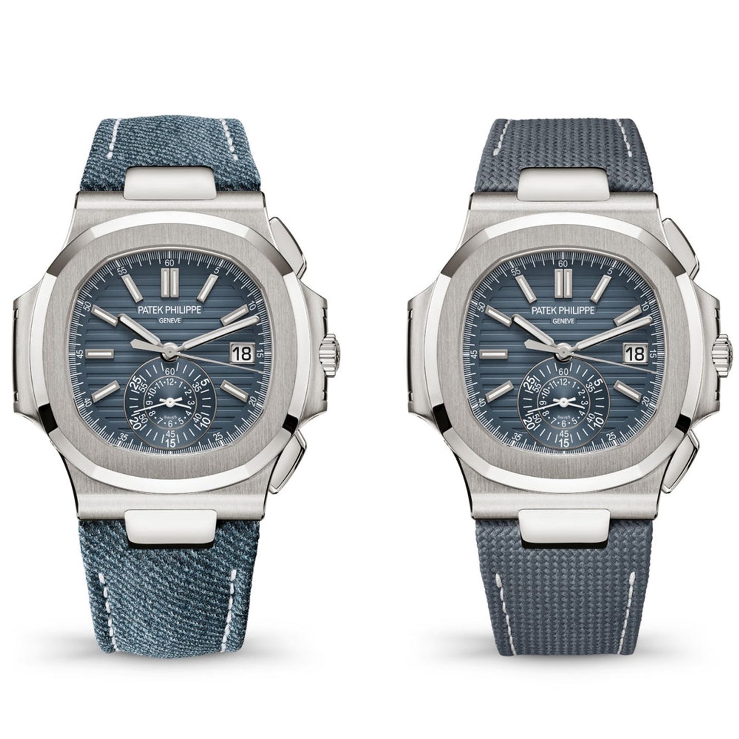 Patek Philippe Nautilus 5980/60G-001 (2025) - Blauw wijzerplaat 41mm Witgoud (1/1)