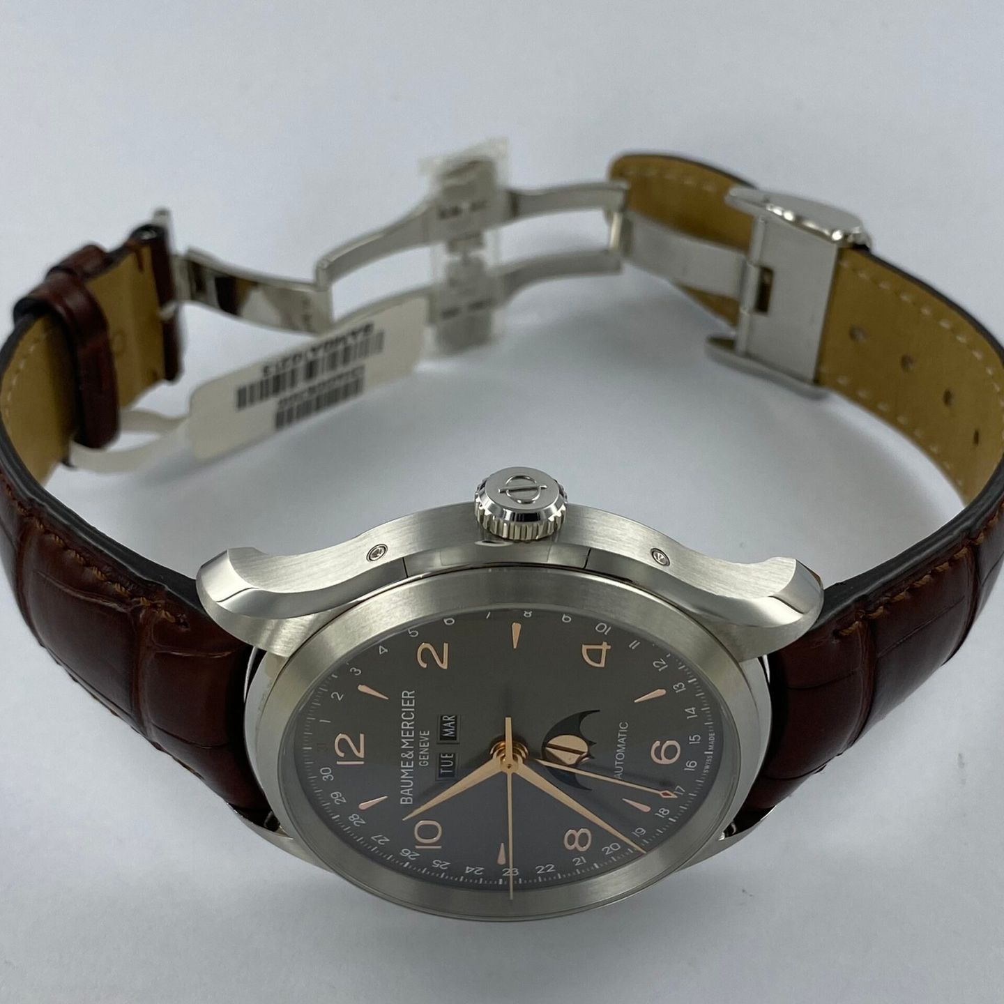 Baume & Mercier Clifton M0A10213 (Unknown (random serial)) - Grey dial 43 mm Steel case (2/6)