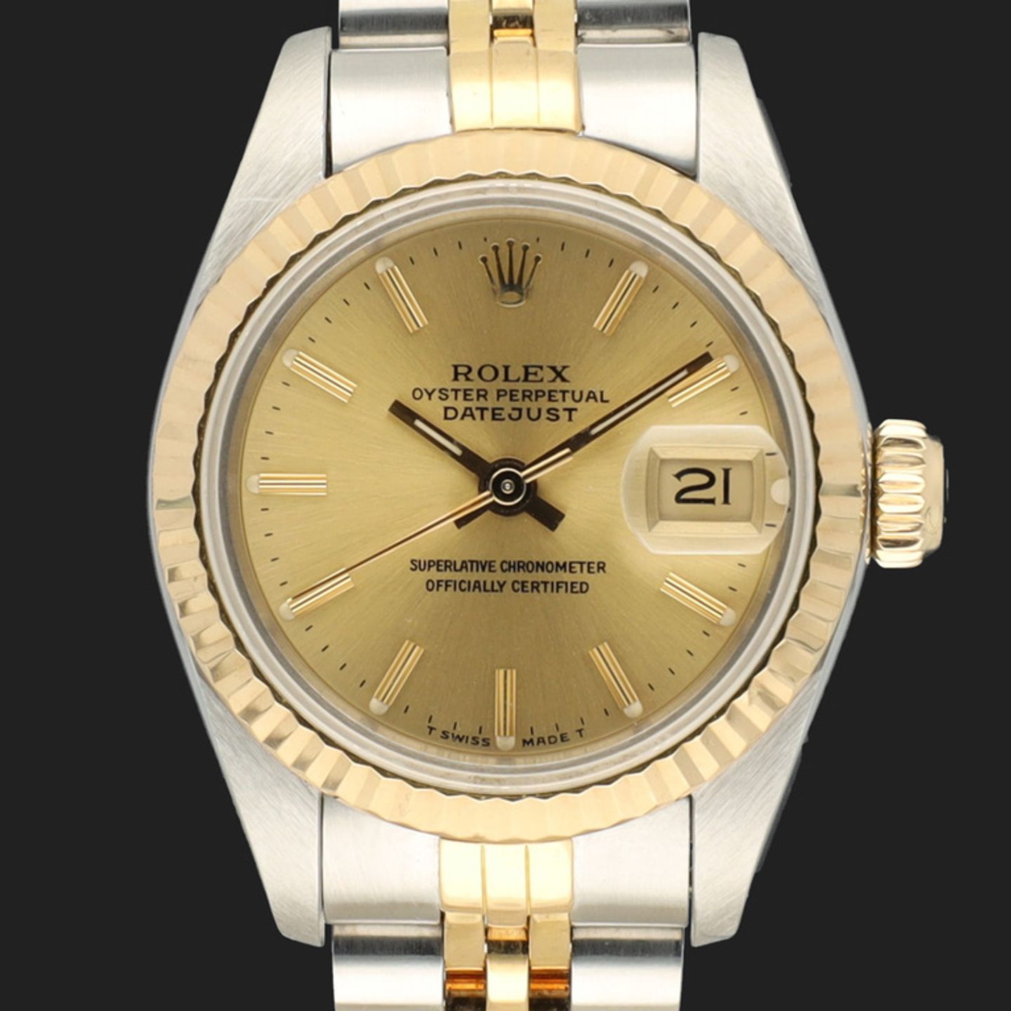Rolex Lady-Datejust 69173 (1988) - 26 mm Gold/Steel case (3/8)