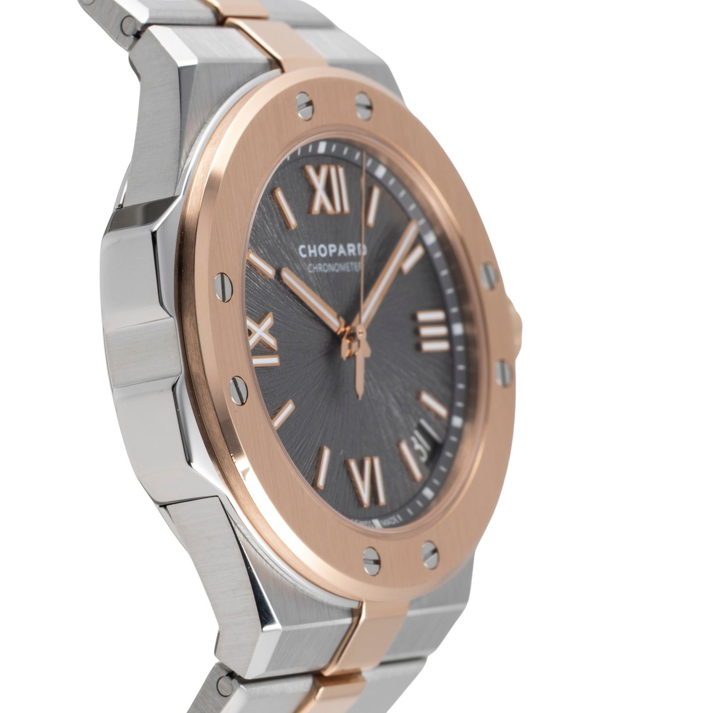 Chopard Alpine Eagle 298600-6001 (Unknown (random serial)) - Grey dial 41 mm Steel case (7/8)