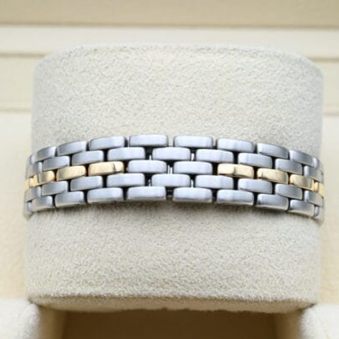 Cartier Panthère 66921 (Onbekend (willekeurig serienummer)) - Wit wijzerplaat 22mm Goud/Staal (6/8)