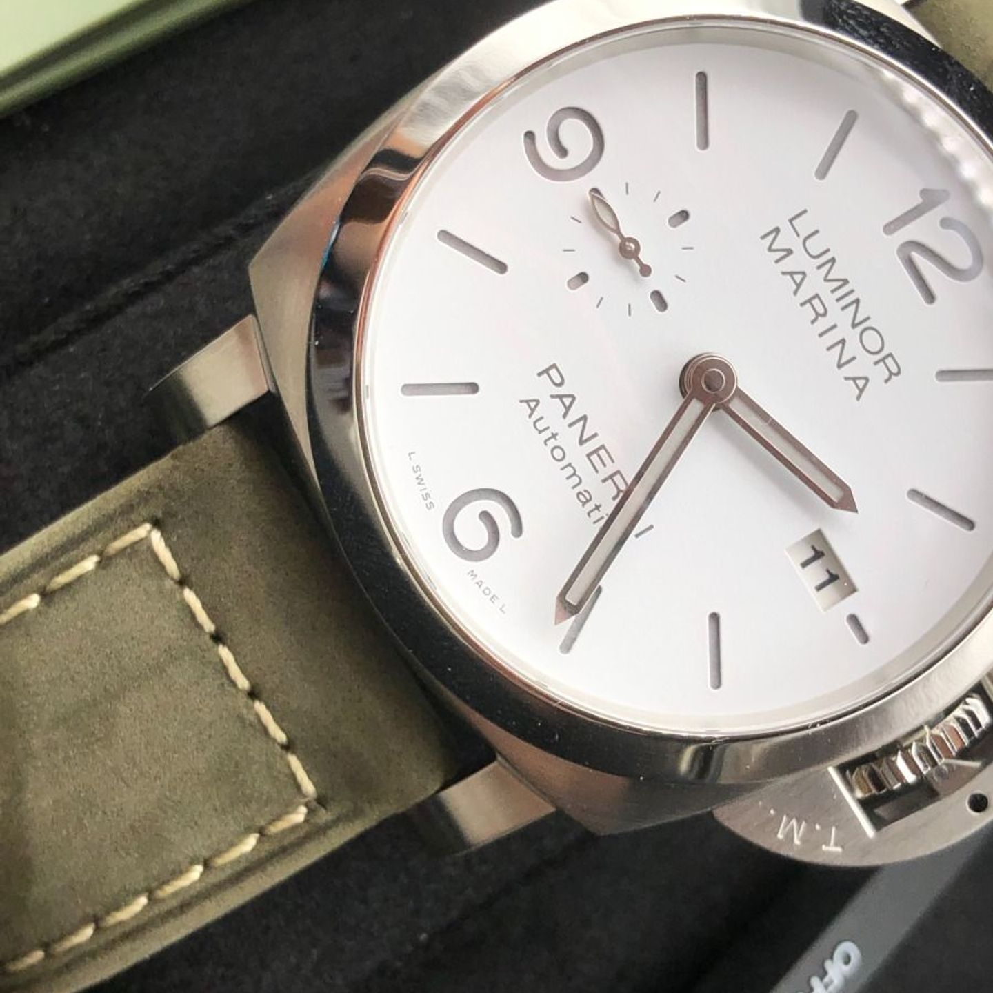 Panerai Luminor Marina PAM01314 (2023) - Wit wijzerplaat 44mm Staal (6/8)