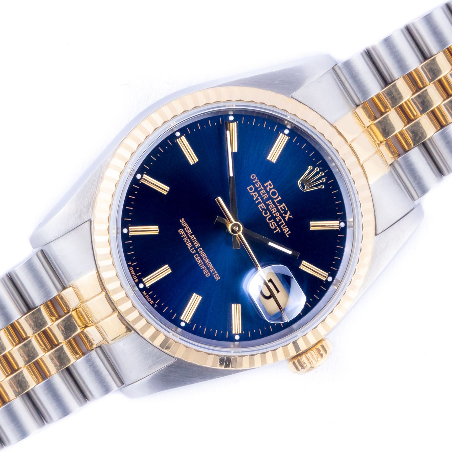 Rolex Datejust 36 16233 (1990) - 36 mm Gold/Steel case (1/8)