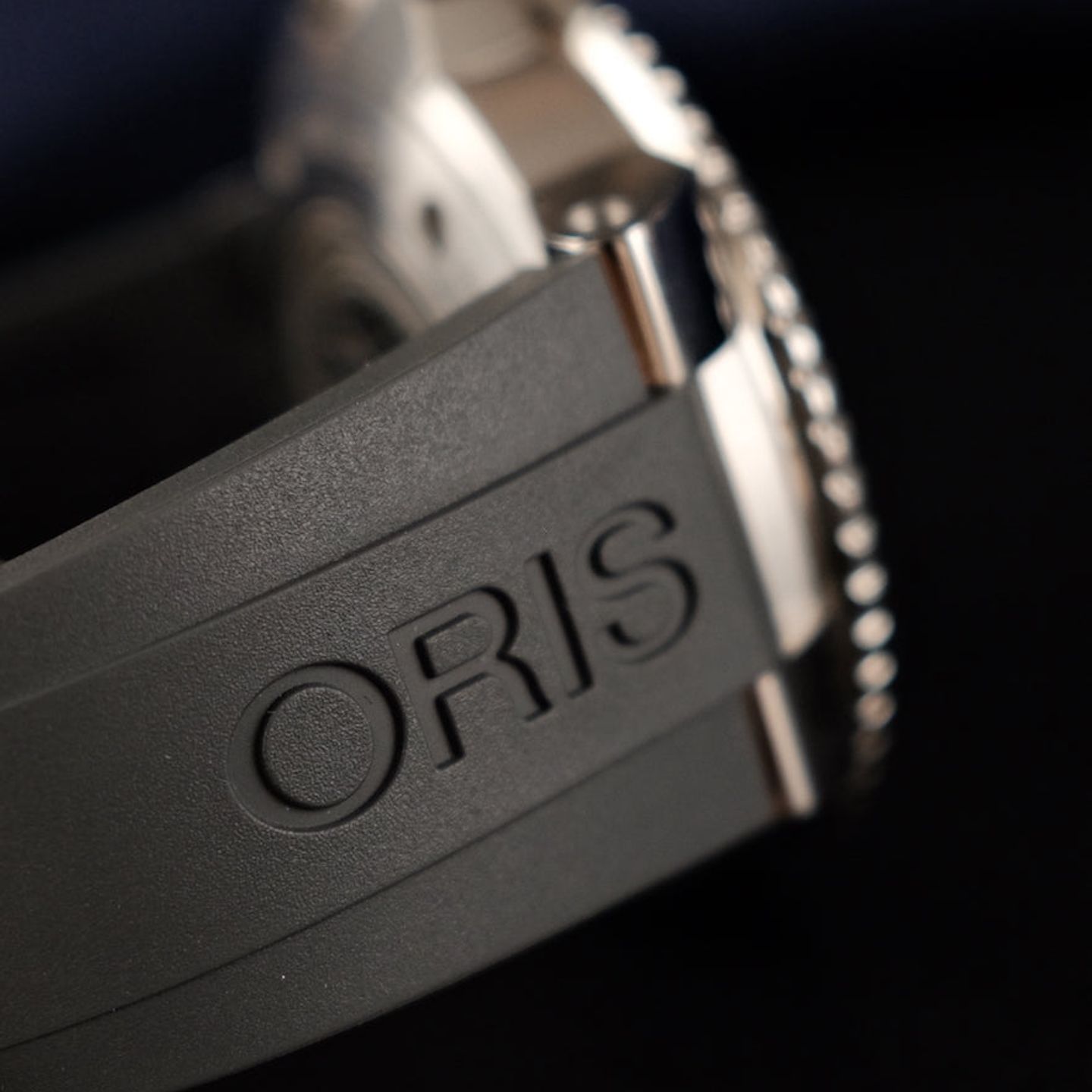 Oris Aquis 01 761 7765 4185-Set (2021) - Blauw wijzerplaat 44mm Staal (3/8)