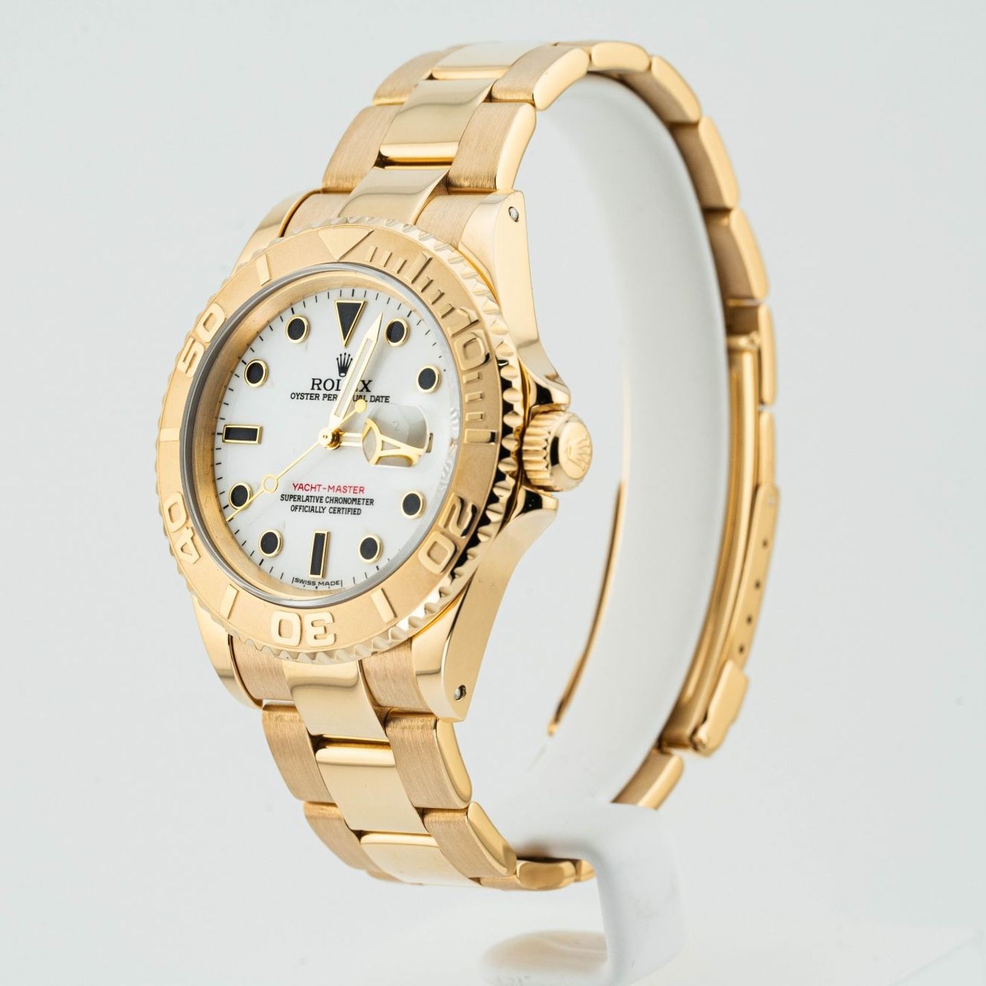 Rolex Yacht-Master 40 16628 (1993) - Wit wijzerplaat 40mm Geelgoud (2/8)