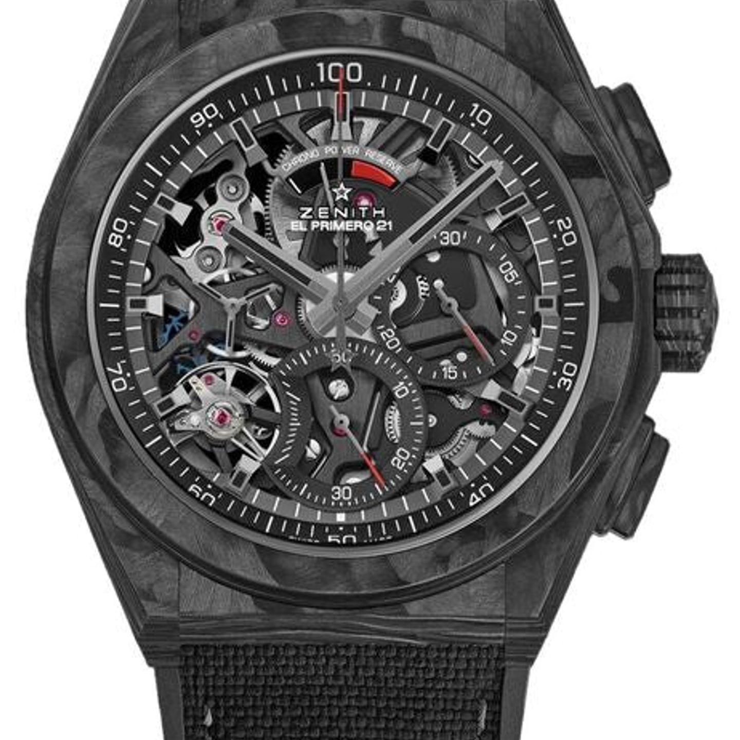 Zenith Defy El Primero 10.9000.9004/96.R921 (2025) - Transparent dial 44 mm Carbon case (1/1)