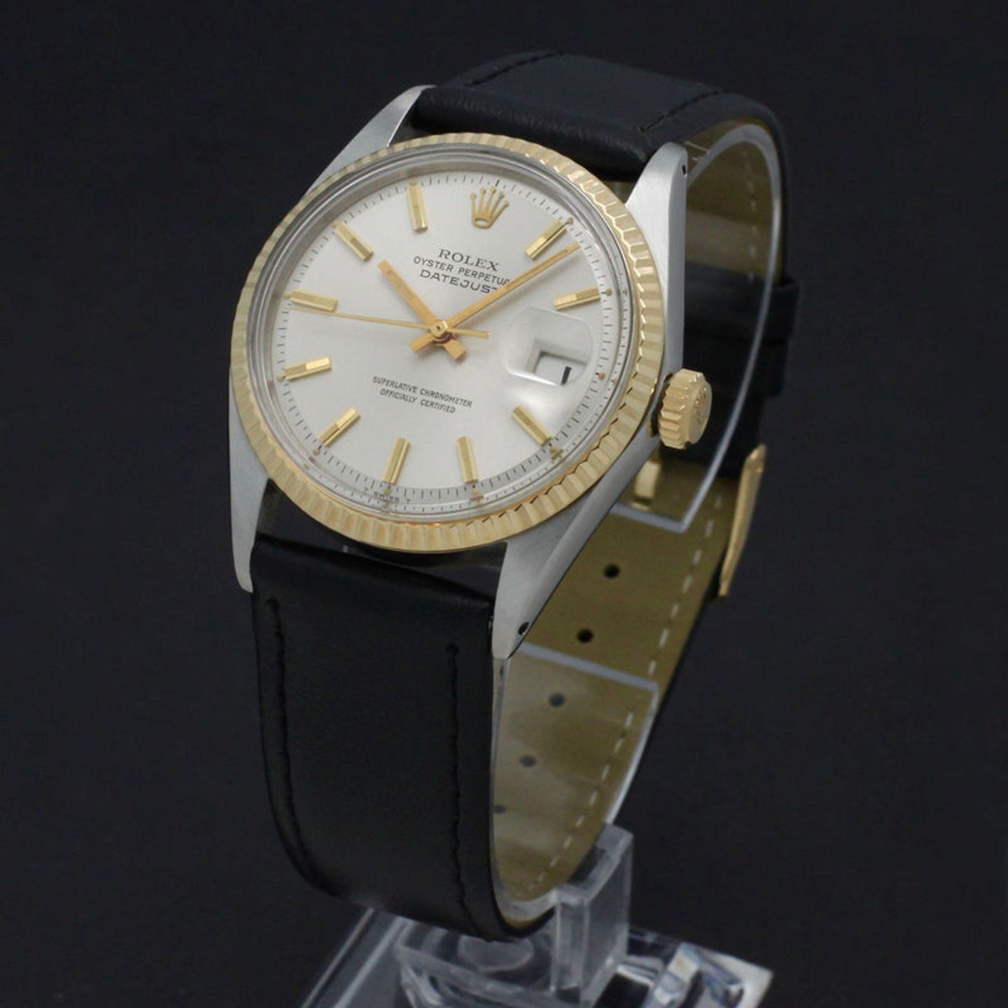 Rolex Datejust 1601 (1970) - Silver dial 36 mm Gold/Steel case (2/7)