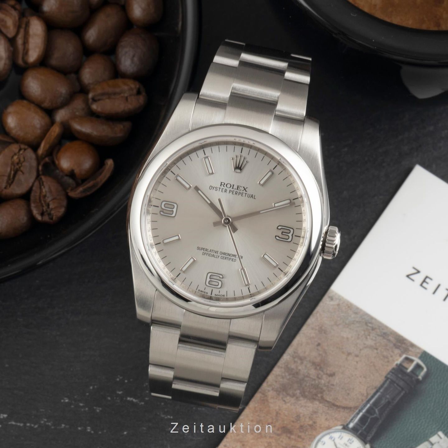 Rolex Oyster Perpetual 36 116000 (Unknown (random serial)) - Silver dial 36 mm Steel case (3/8)