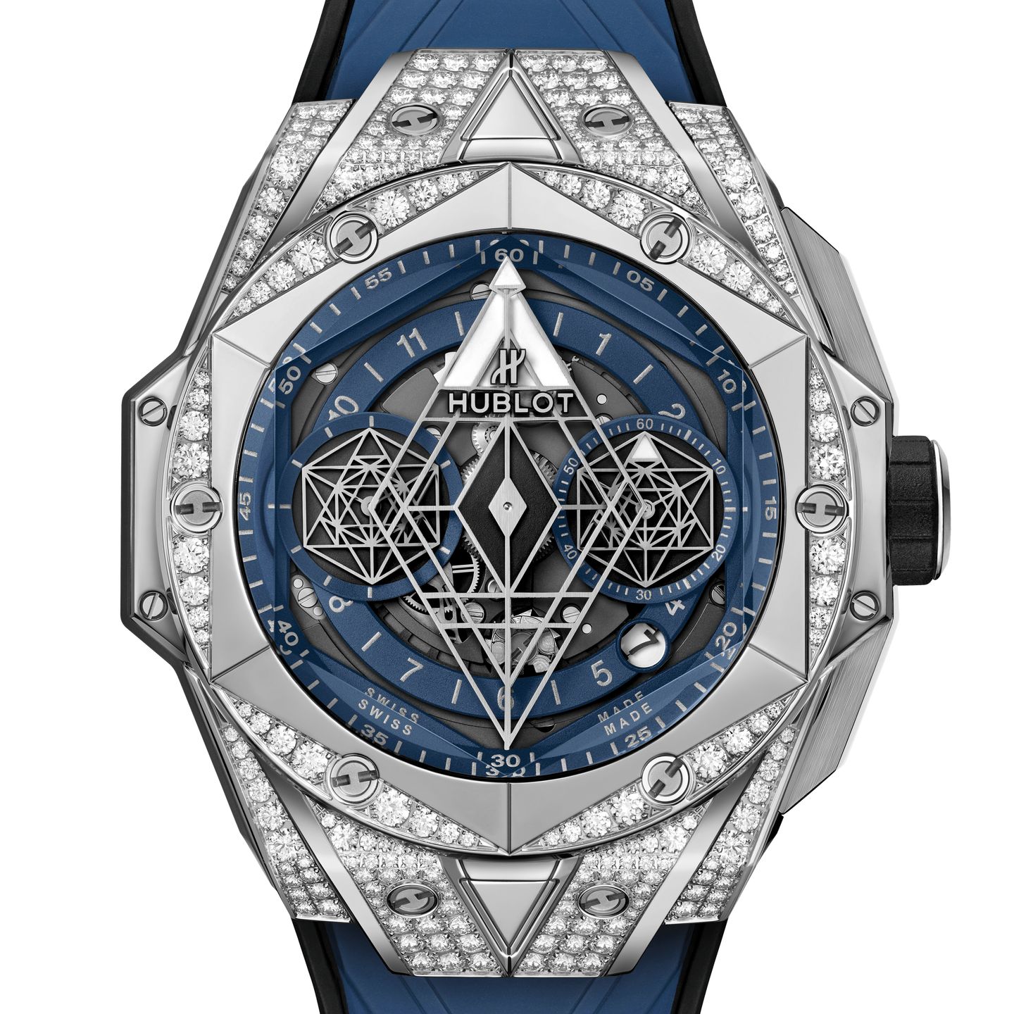 Hublot Big Bang Sang Bleu 418.NX.5107.RX.1604.MXM20 (2024) - Blue dial 45 mm Titanium case (1/1)