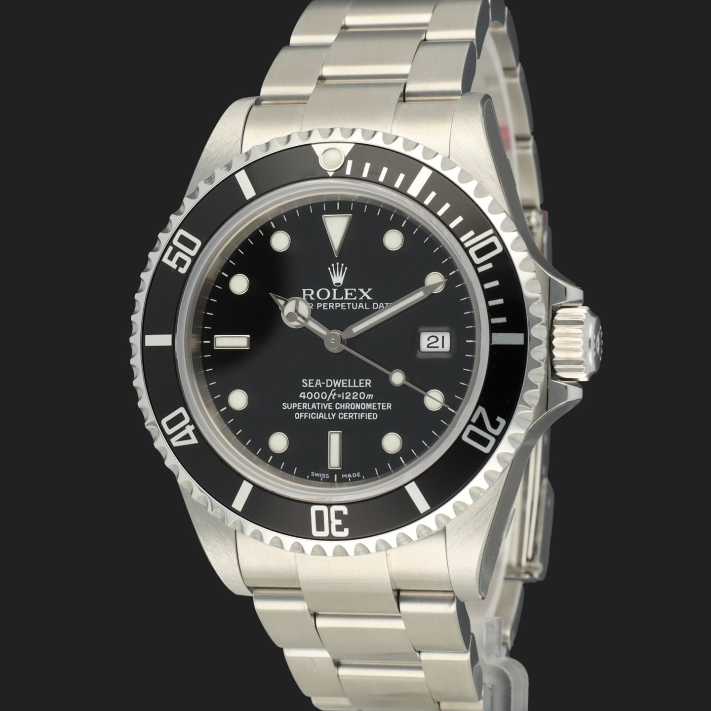 Rolex Sea-Dweller 4000 16600 (2008) - Black dial 40 mm Steel case (1/7)