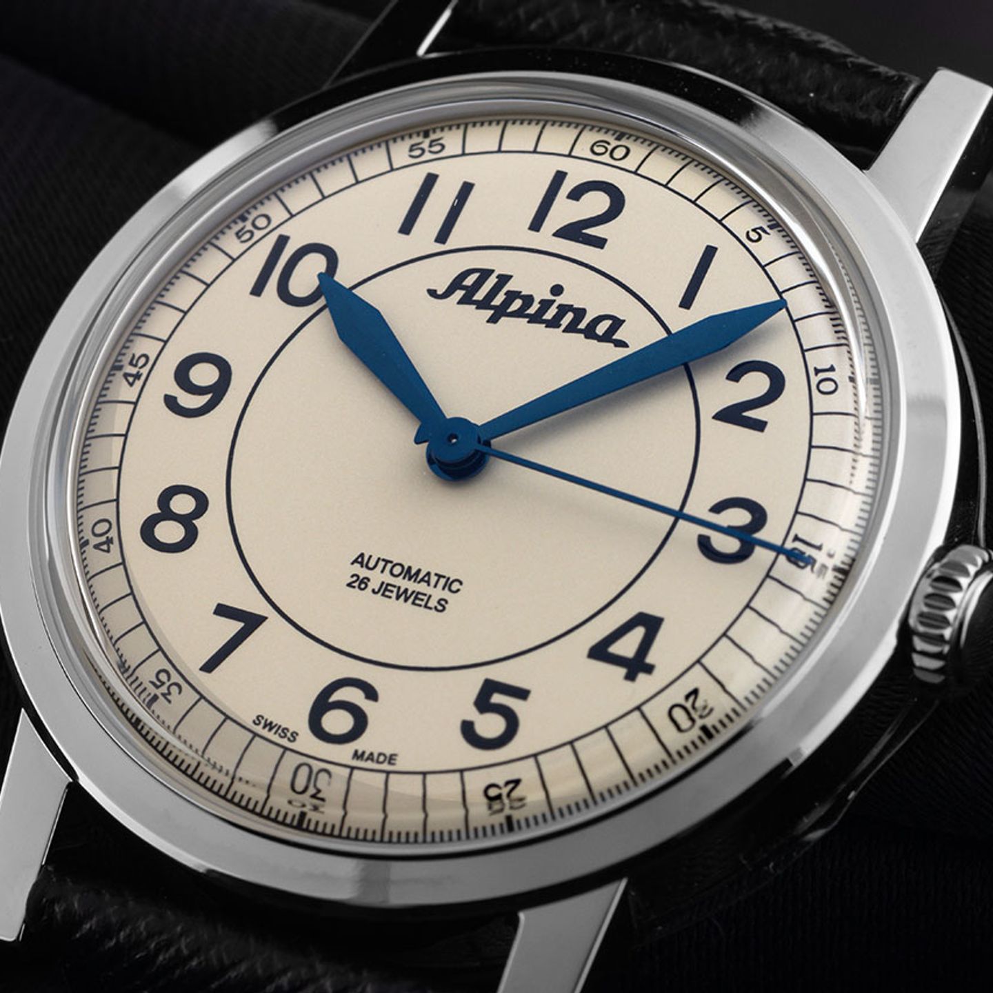 Alpina Startimer Pilot Heritage AL-520BG3SH6 (2025) - Champagne dial 38 mm Steel case (3/7)