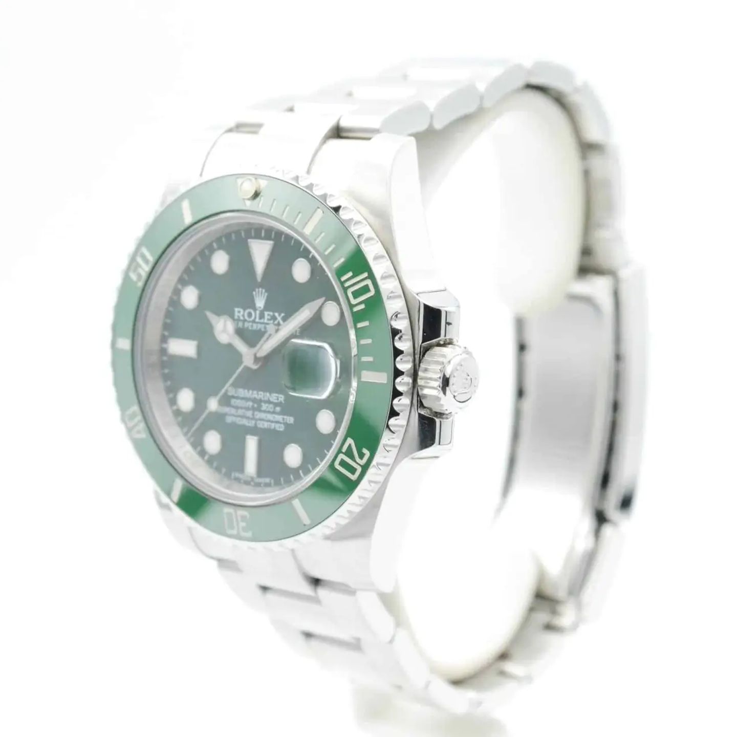 Rolex Submariner Date 116610LV (2011) - Green dial 40 mm Steel case (2/7)