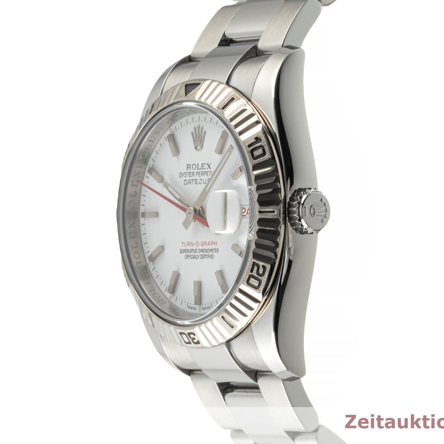 Rolex Datejust Turn-O-Graph 116264 (2012) - White dial 36 mm Steel case (6/8)