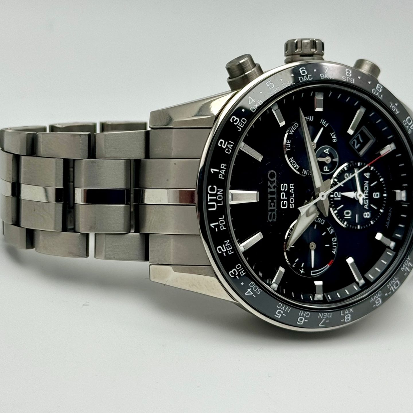 Seiko Astron SSH003J1 (2019) - Zwart wijzerplaat 43mm Titanium (10/10)