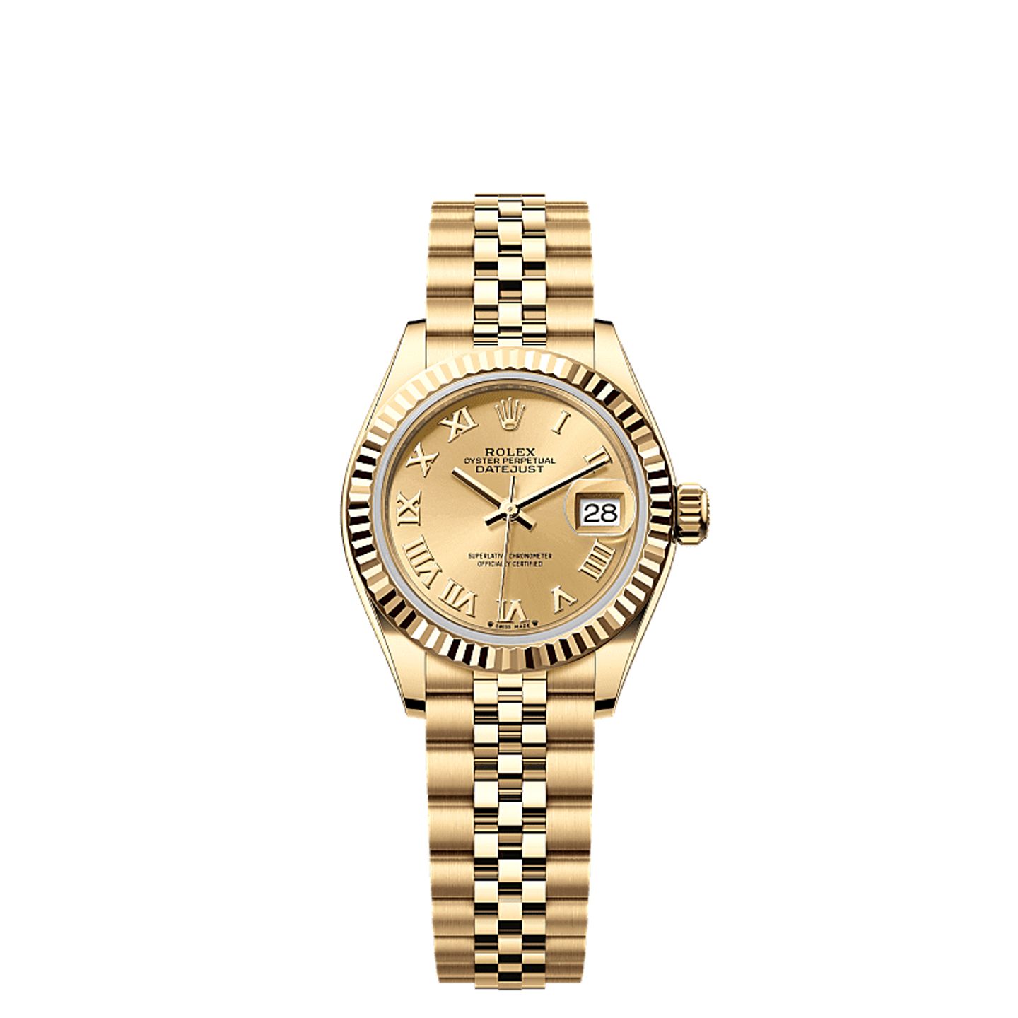 Rolex Lady-Datejust 279178 (2025) - Champagne dial 28 mm Yellow Gold case (1/1)