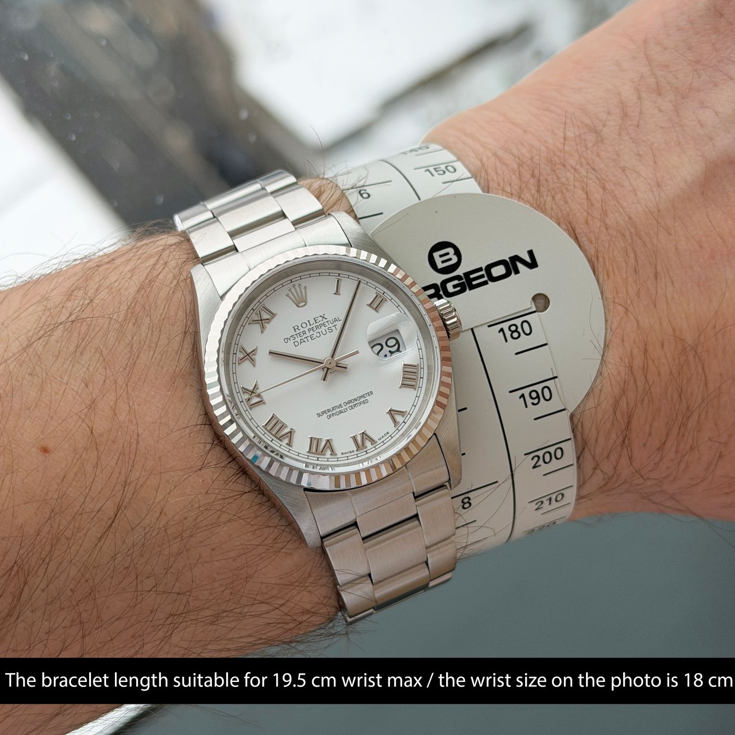 Rolex Datejust 36 16234 (2005) - Wit wijzerplaat 36mm Staal (2/8)