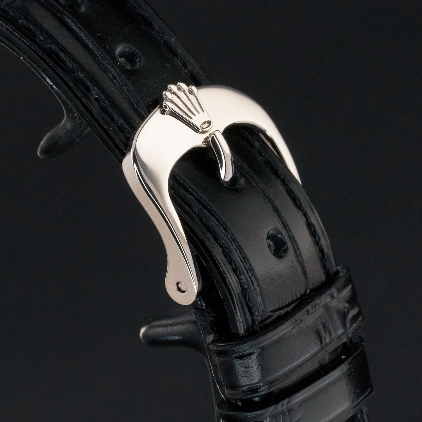 Rolex Cellini Dual Time 50529 (2020) - Black dial 39 mm White Gold case (8/8)