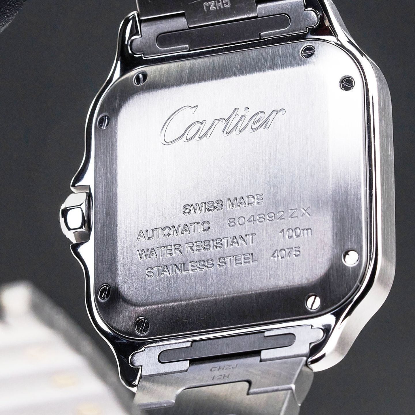 Cartier Santos W2SA0016 (2020) - Silver dial 35 mm Steel case (7/7)