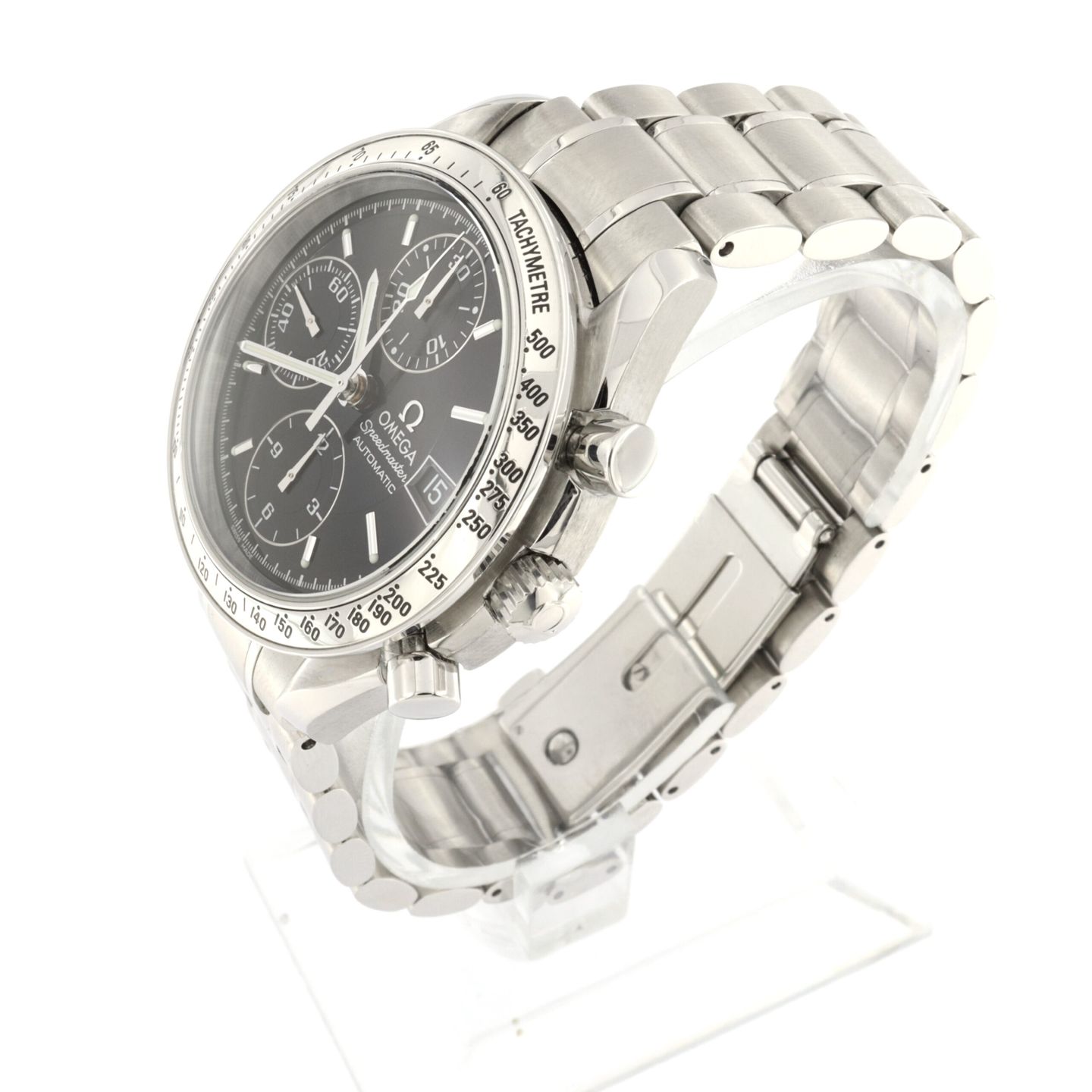 Omega Speedmaster Date 3513.50.00 (2009) - Zwart wijzerplaat 39mm Staal (4/5)