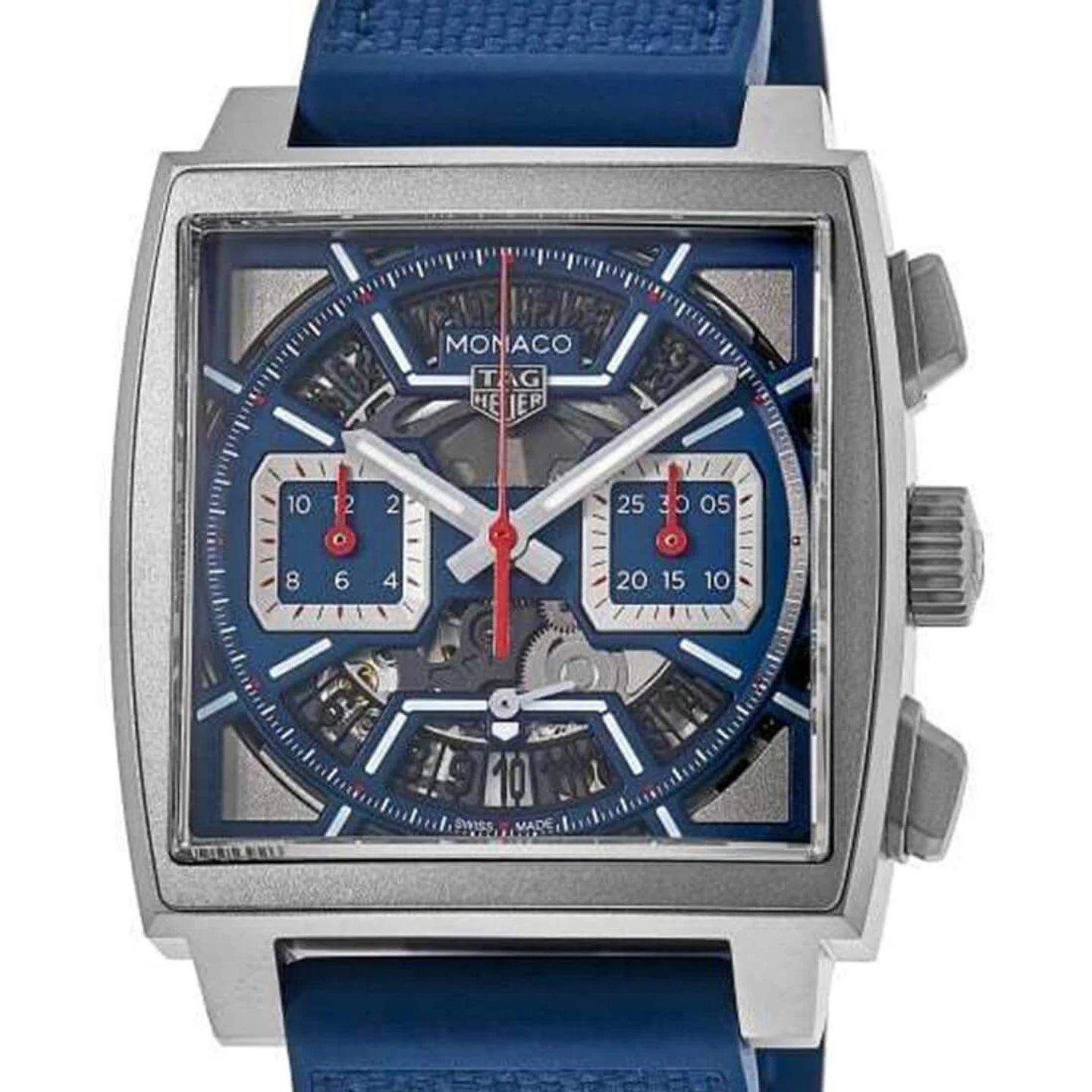 TAG Heuer Monaco CBL2182.FT6235 (2024) - Transparant wijzerplaat 39mm Titanium (2/3)