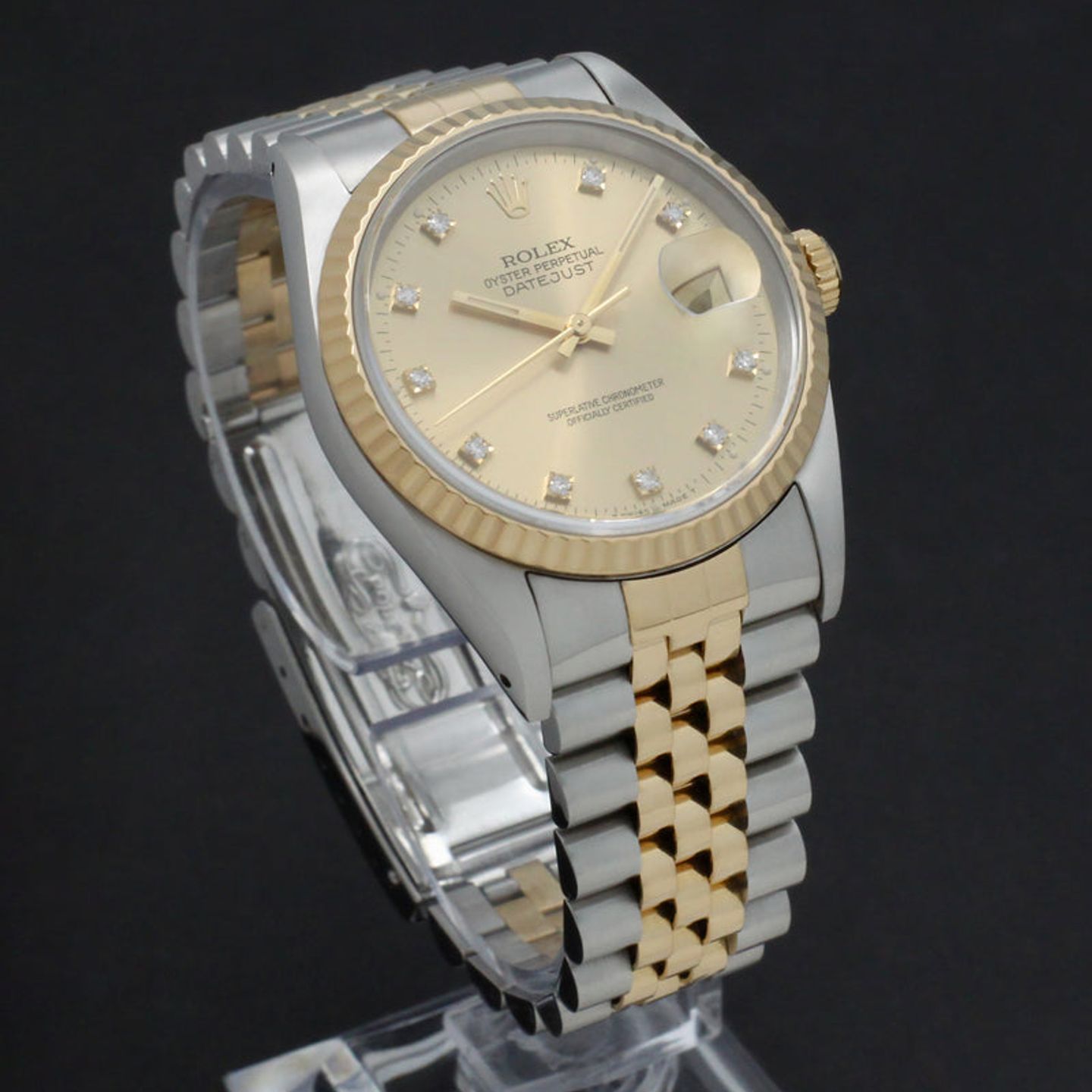 Rolex Datejust 36 16233 (1993) - Goud wijzerplaat 36mm Goud/Staal (4/7)