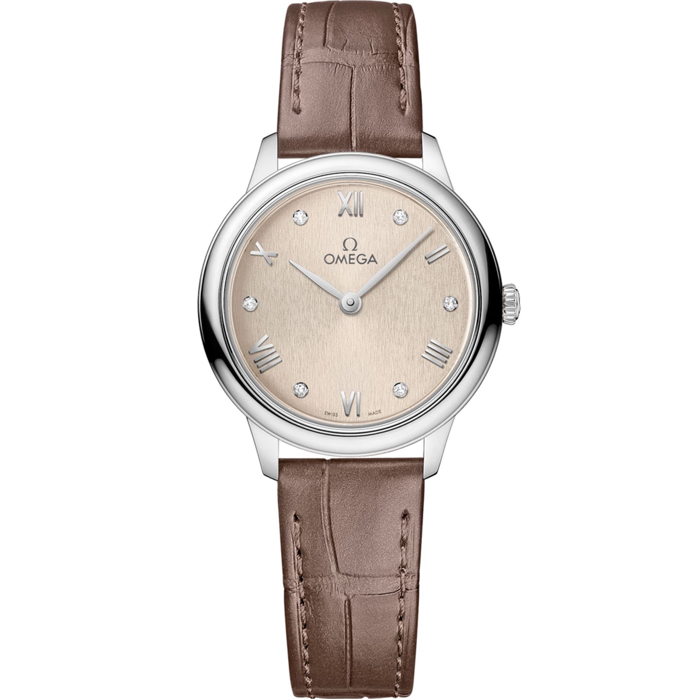 Omega De Ville 434.13.28.60.59.001 (2025) - Beige wijzerplaat 28mm Staal (1/1)
