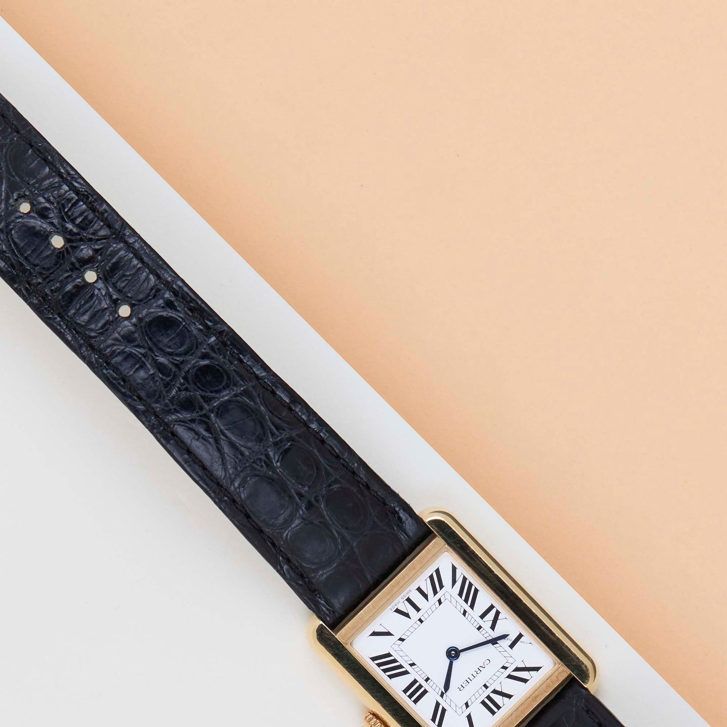 Cartier Tank Solo W5200002 (2021) - Zilver wijzerplaat 31mm Geelgoud (4/8)