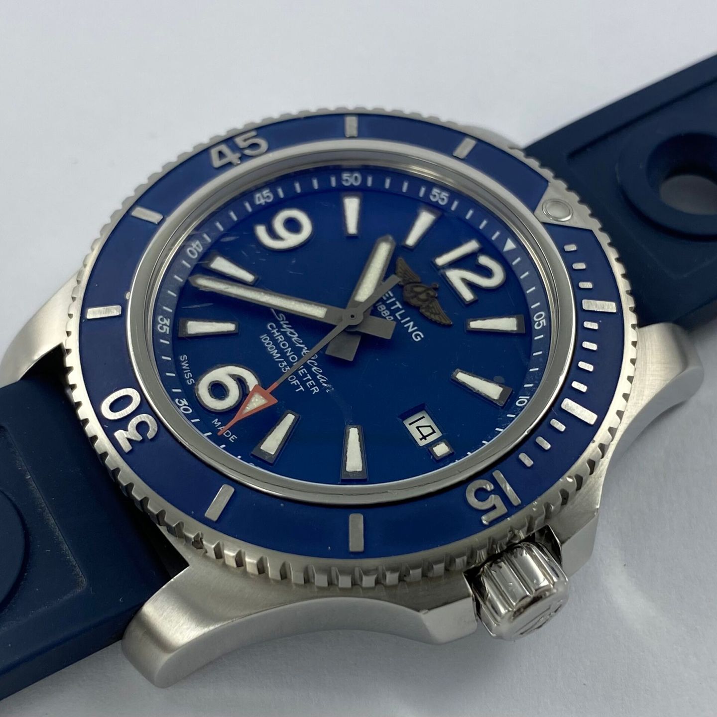 Breitling Superocean 44 A17367 (Onbekend (willekeurig serienummer)) - Blauw wijzerplaat 44mm Staal (4/6)