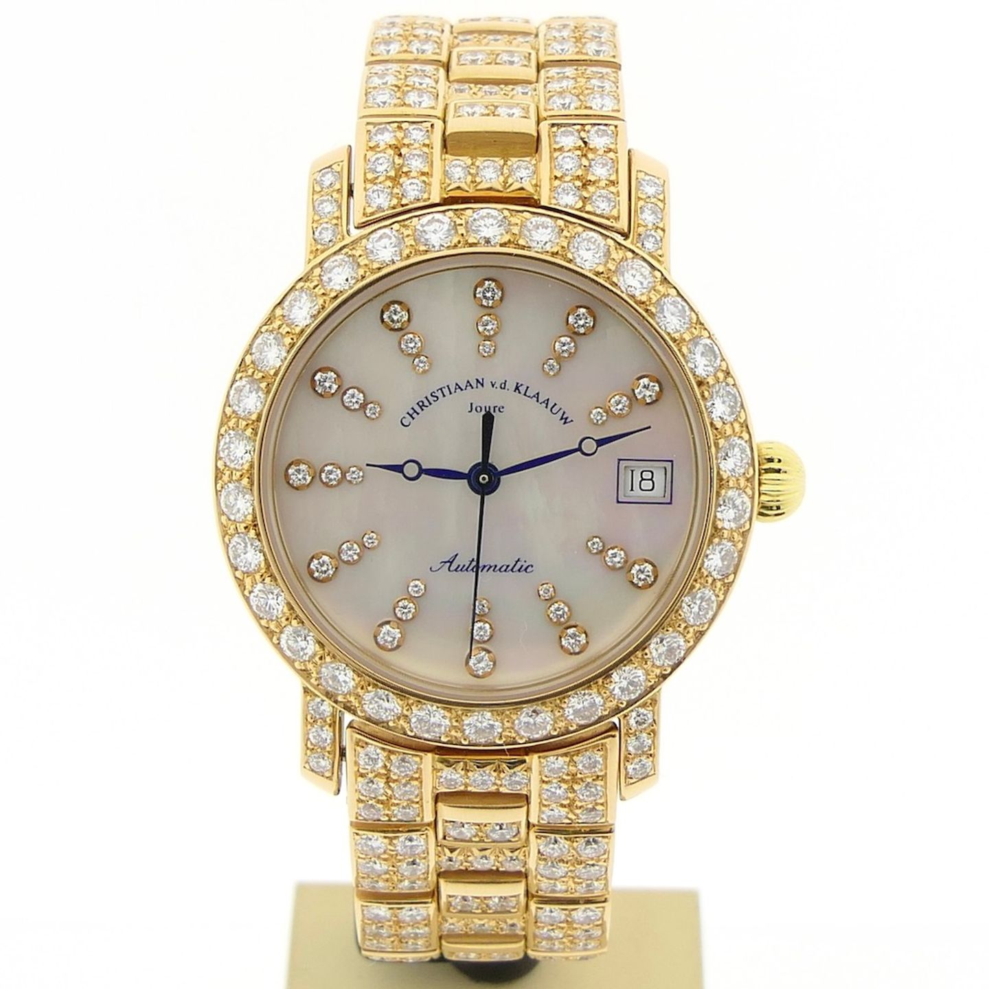 Christiaan vd Klaauw Real Moon Joure Unknown (2005) - Pearl dial 35 mm Yellow Gold case (1/8)